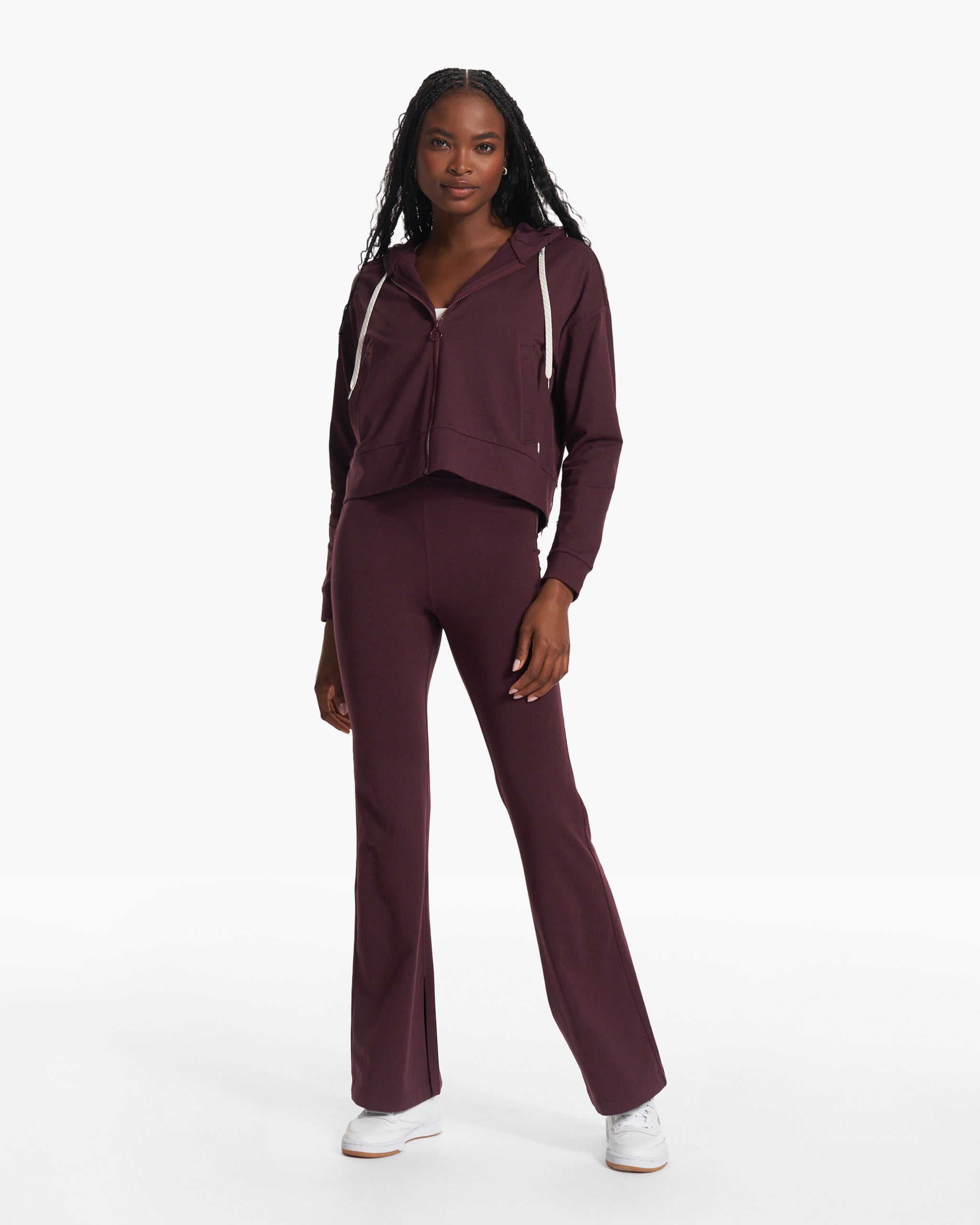Granite High Waist Flare | Cerise Heather - Image 3