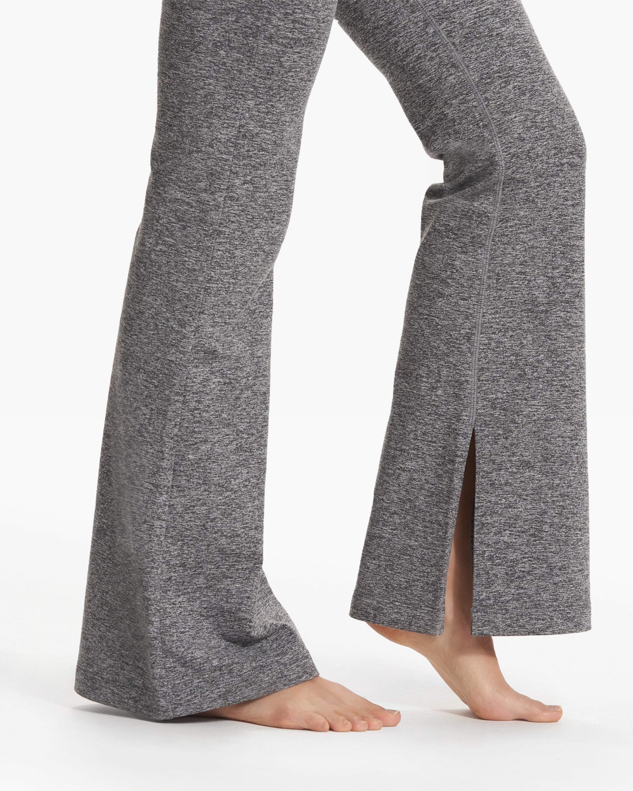 Granite High Waist Flare | Heather Grey - Image 5