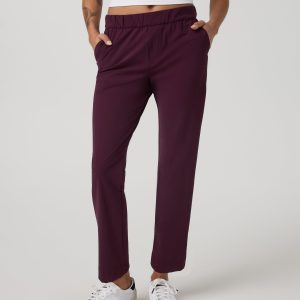 Miles Ankle Pant - Long | Cerise