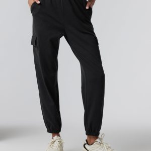 Boyfriend Cargo Sweatpant | Black Heather