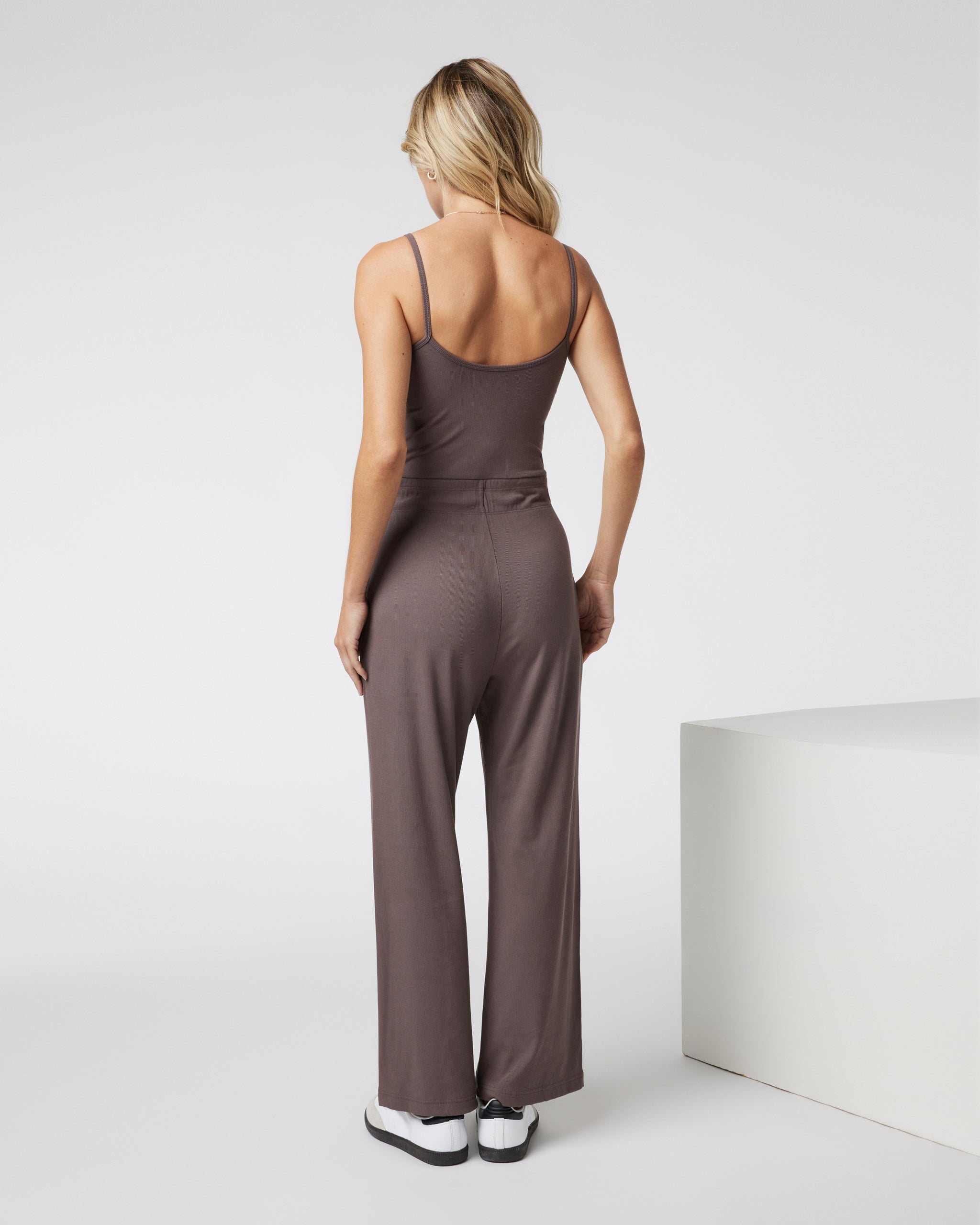 Pose Henley Jumpsuit | Chocolate - Image 3
