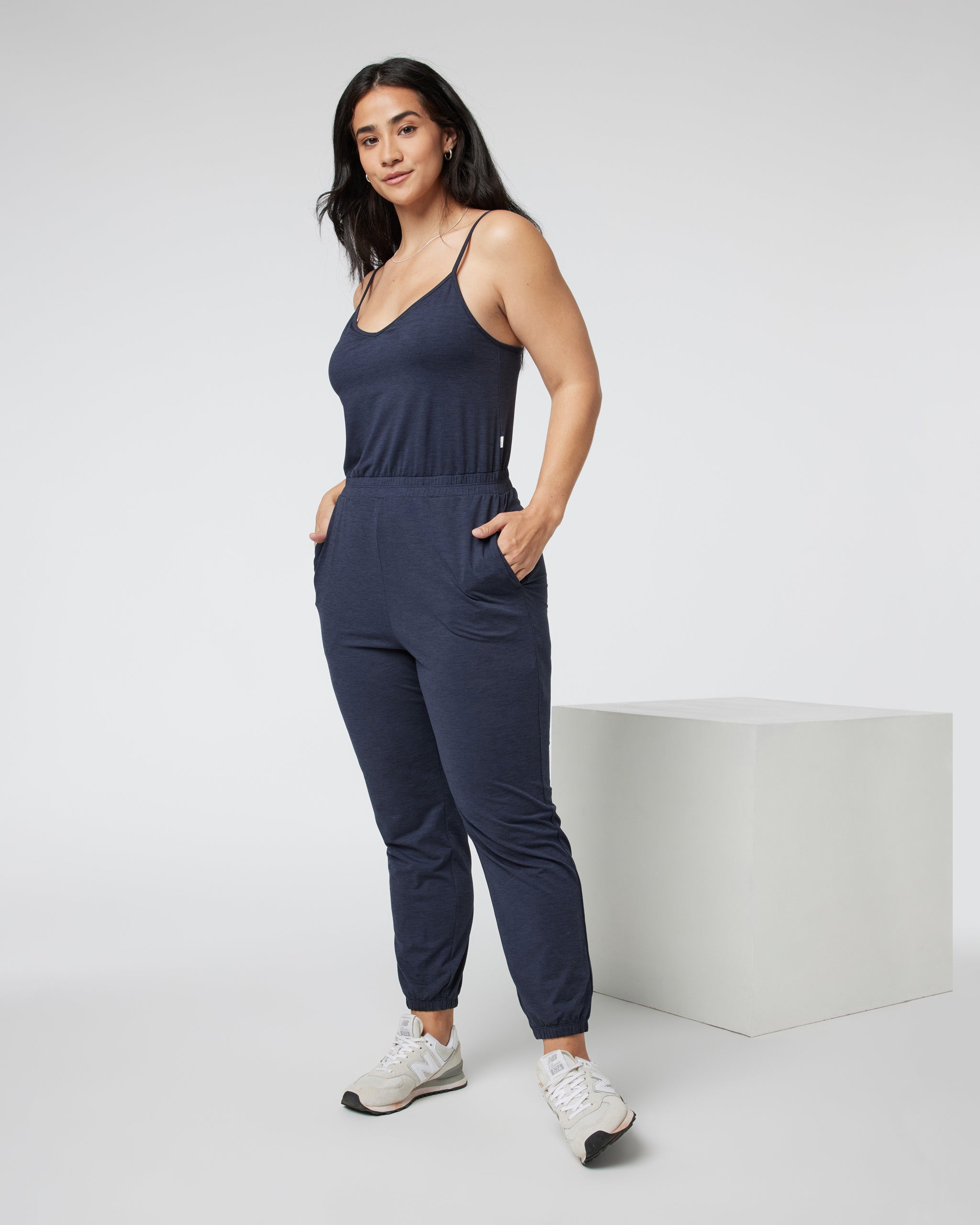 Lux Jogger Jumpsuit | Midnight Heather - Image 4