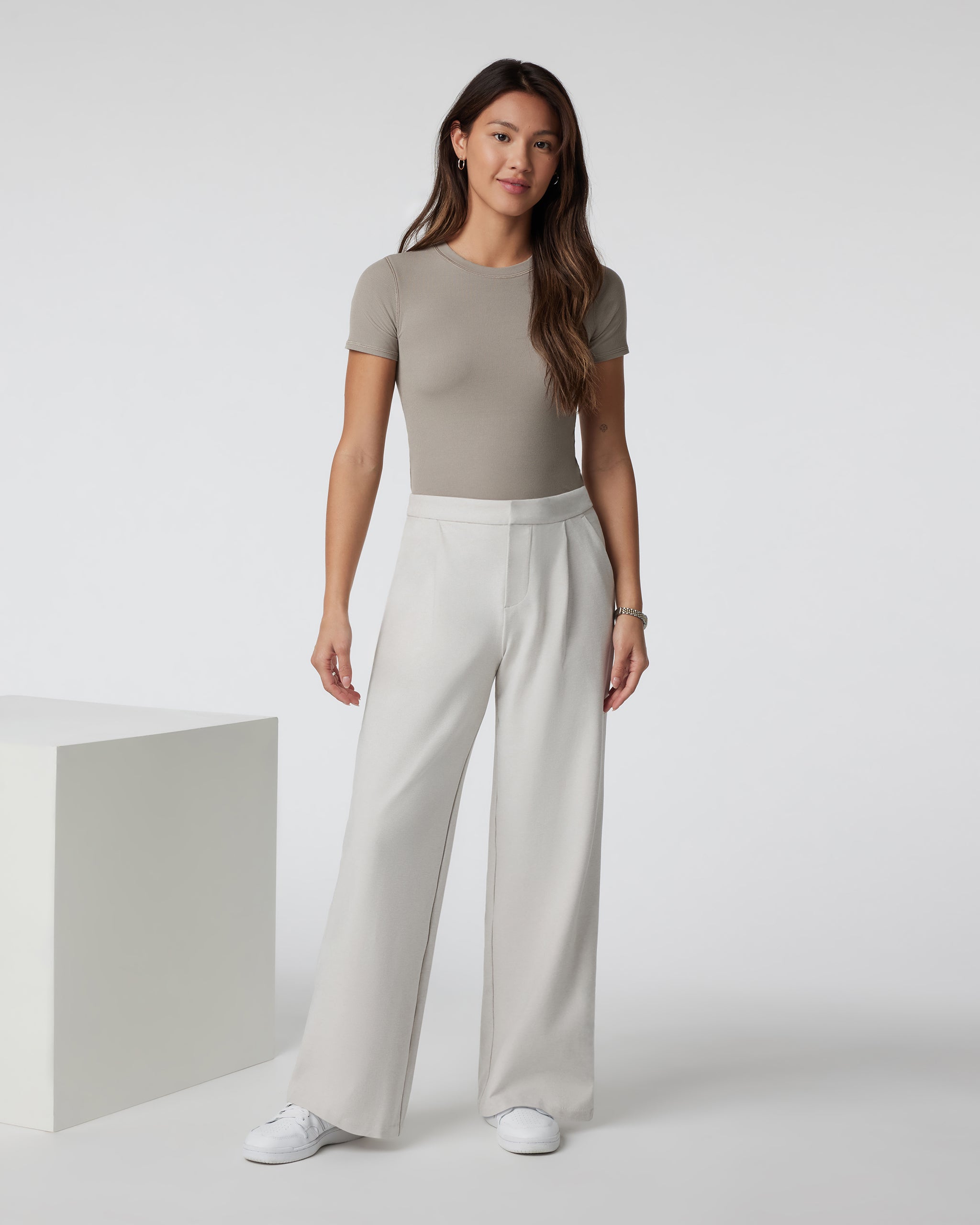 Elevation Trouser-Short | Ecru Heather - Image 2