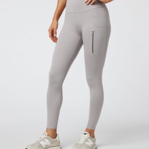 Evolve Zipped Legging | Soft Pewter
