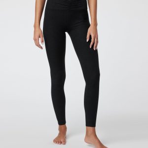 Elevation Ruched Legging | Black Heather