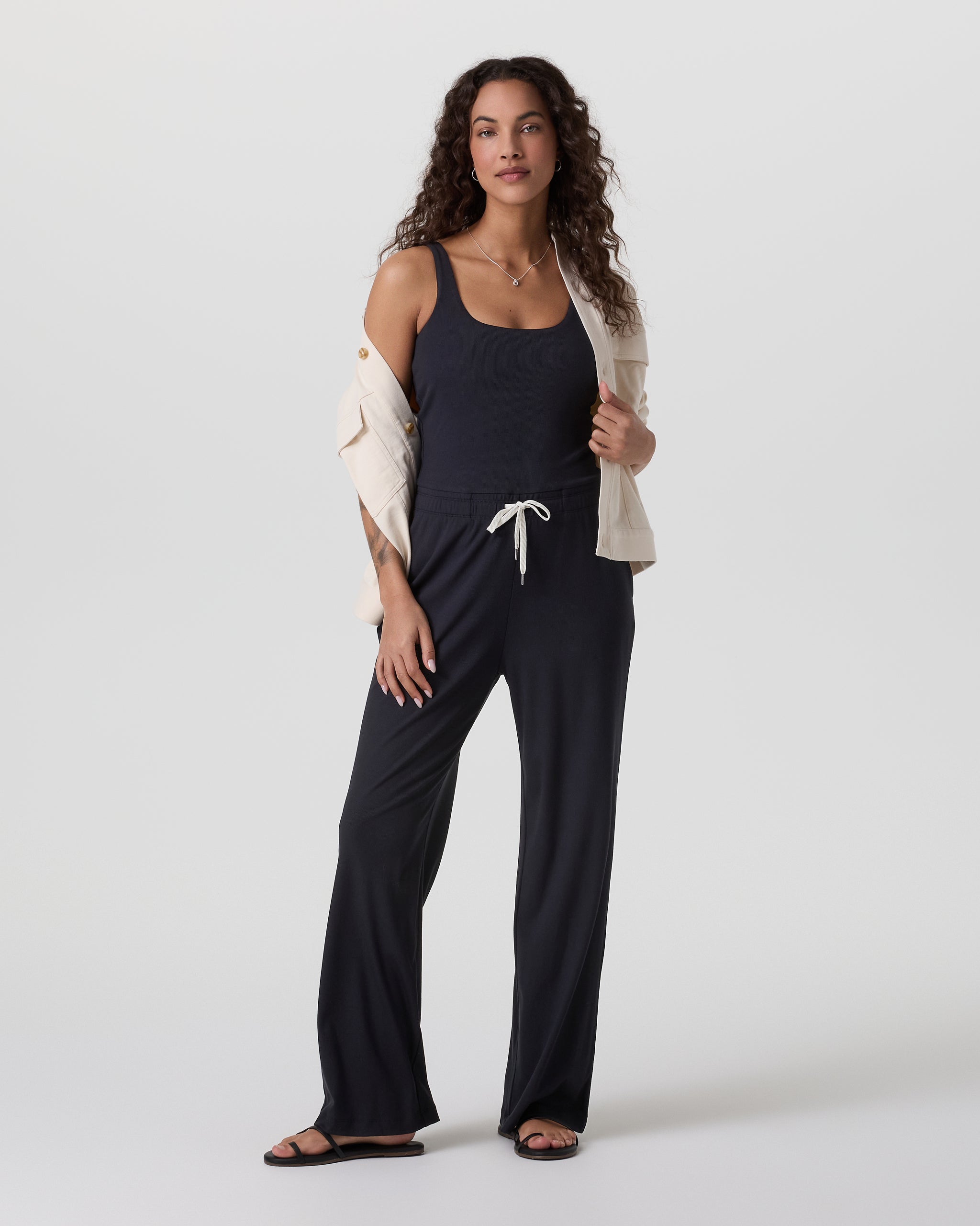 Pose Scoop Jumpsuit - Short | Black - Image 4