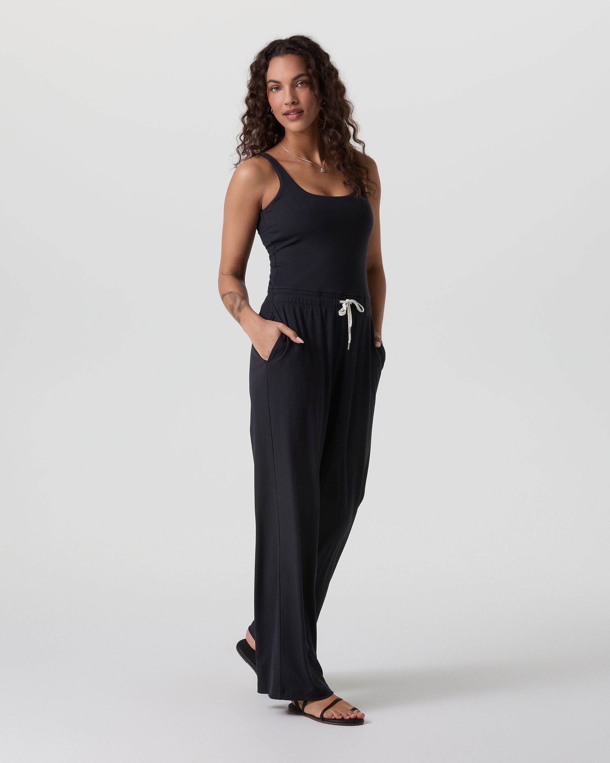 Pose Scoop Jumpsuit - Short | Black - Image 2
