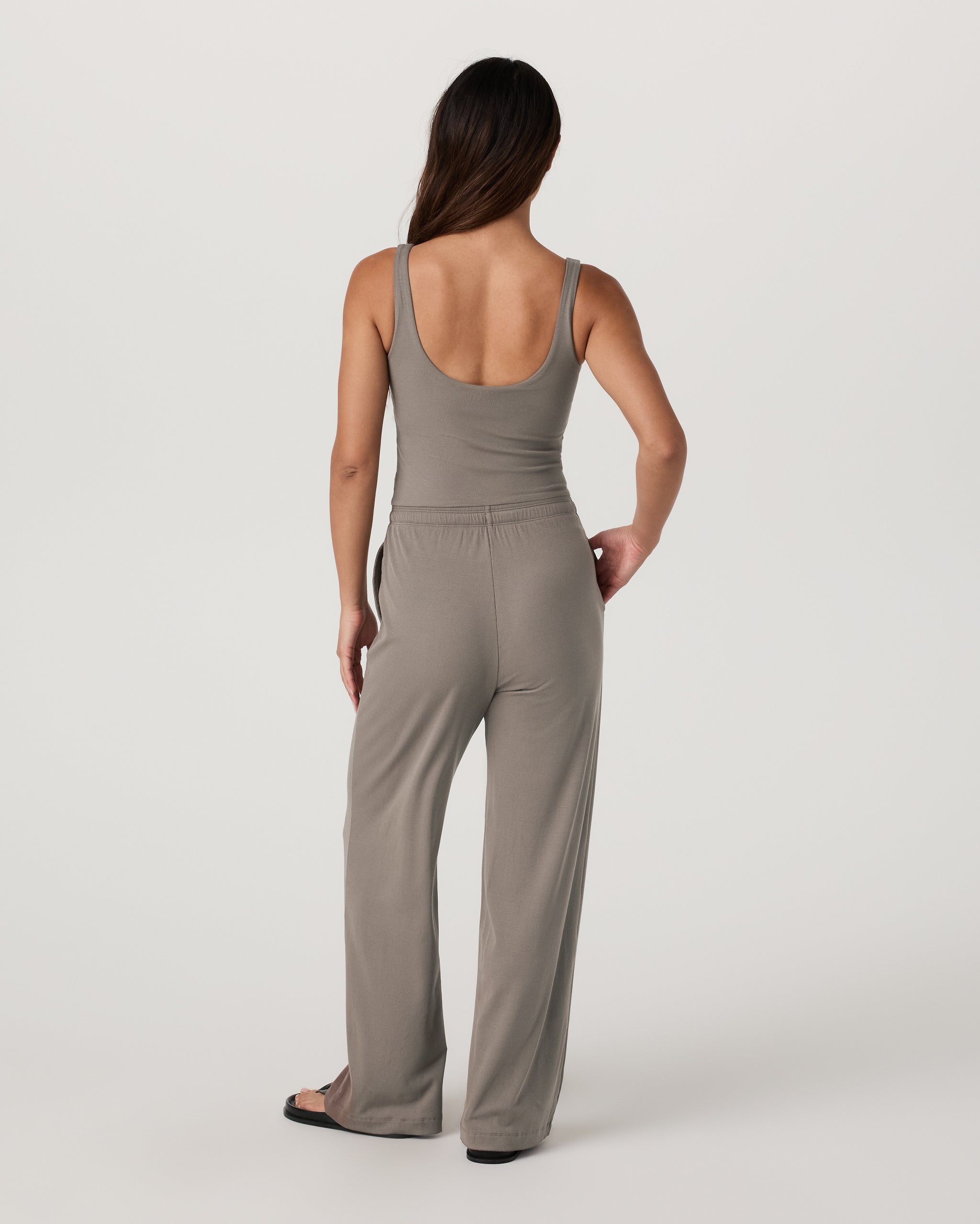 Pose Scoop Jumpsuit | Smokey Taupe - Image 3