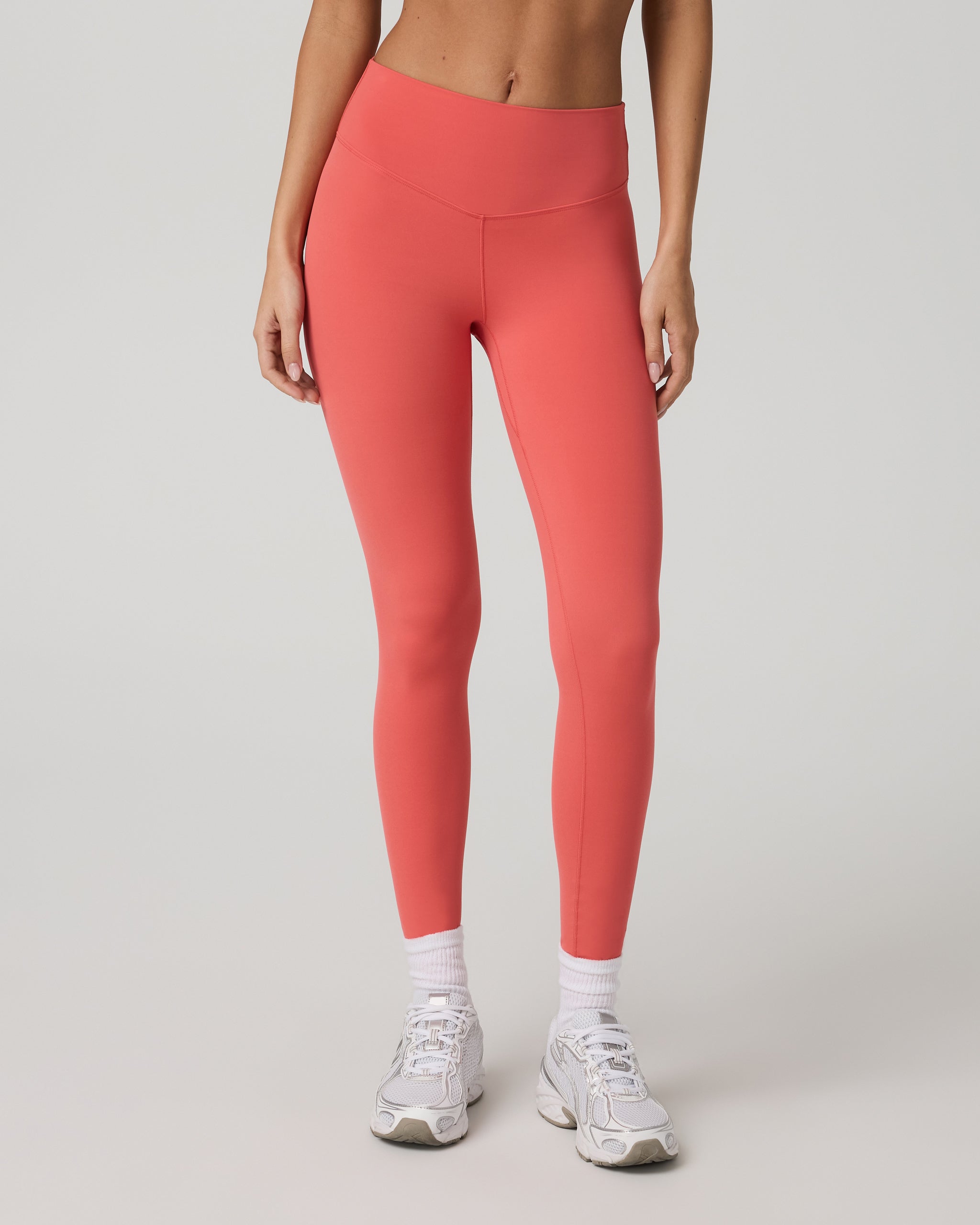 Vuori AllTheForm™ Legging - Long | Bright Coral - Image 2