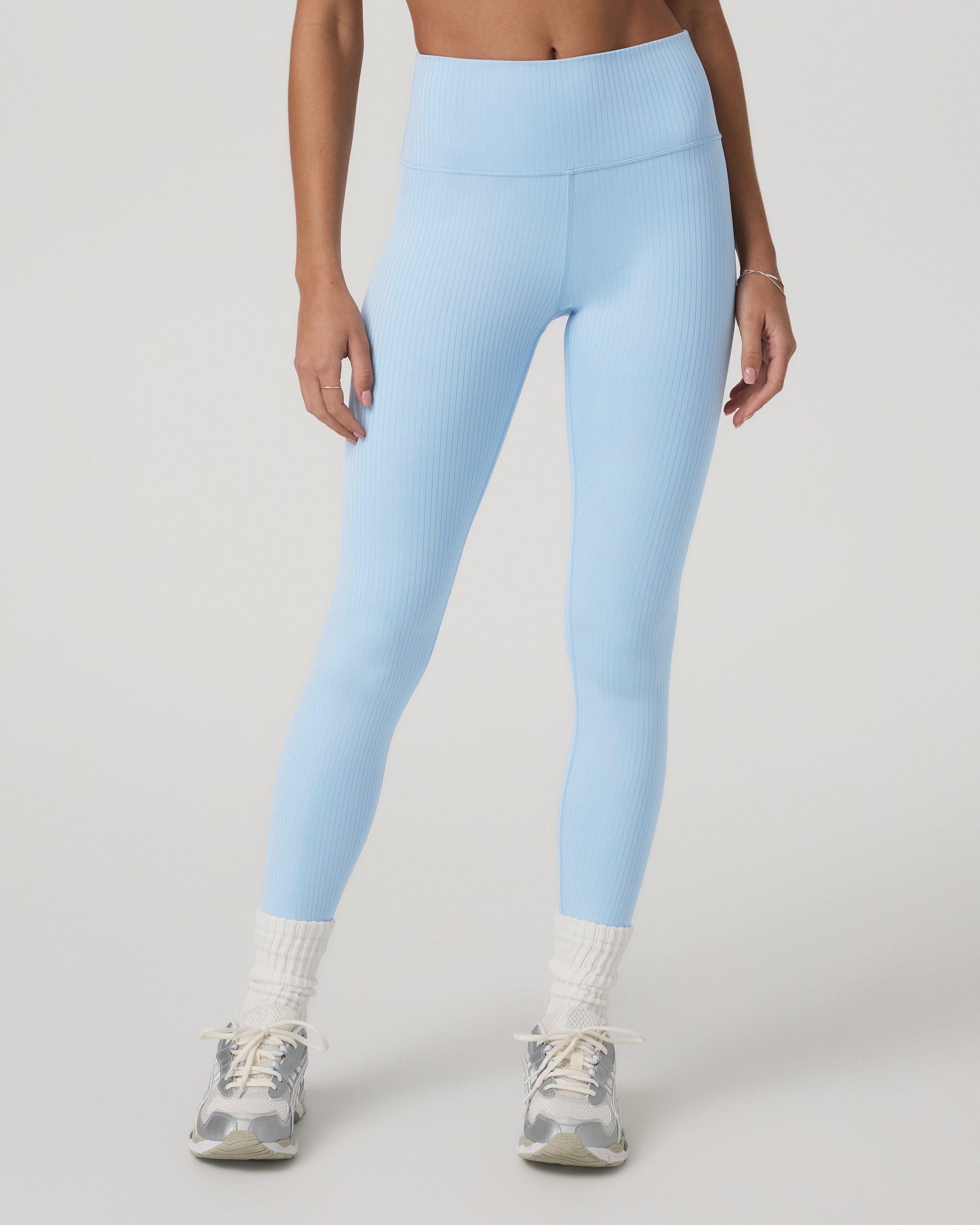 Inversion Rib Legging | Crystal Blue - Image 2