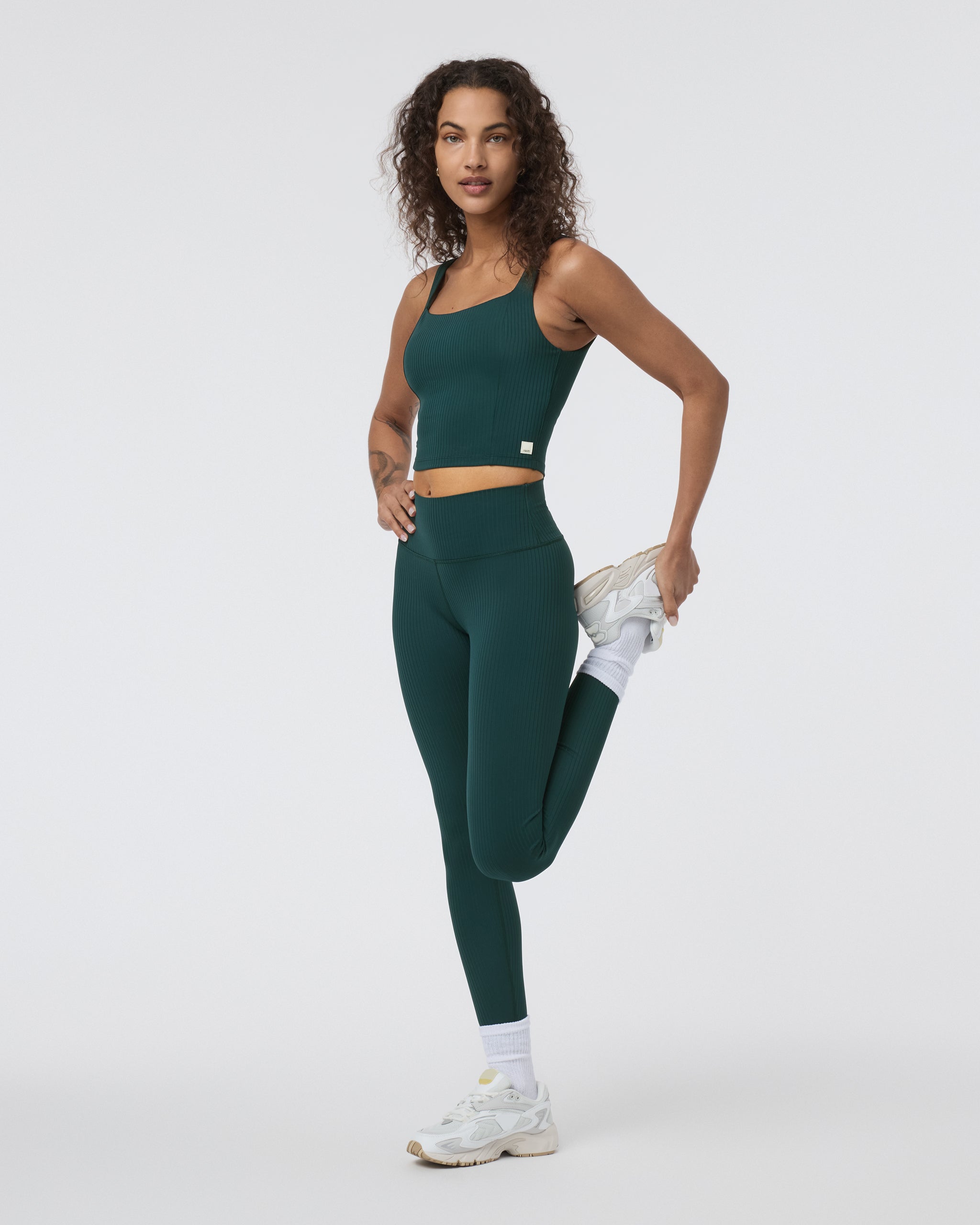Inversion Rib Legging | Moss - Image 2