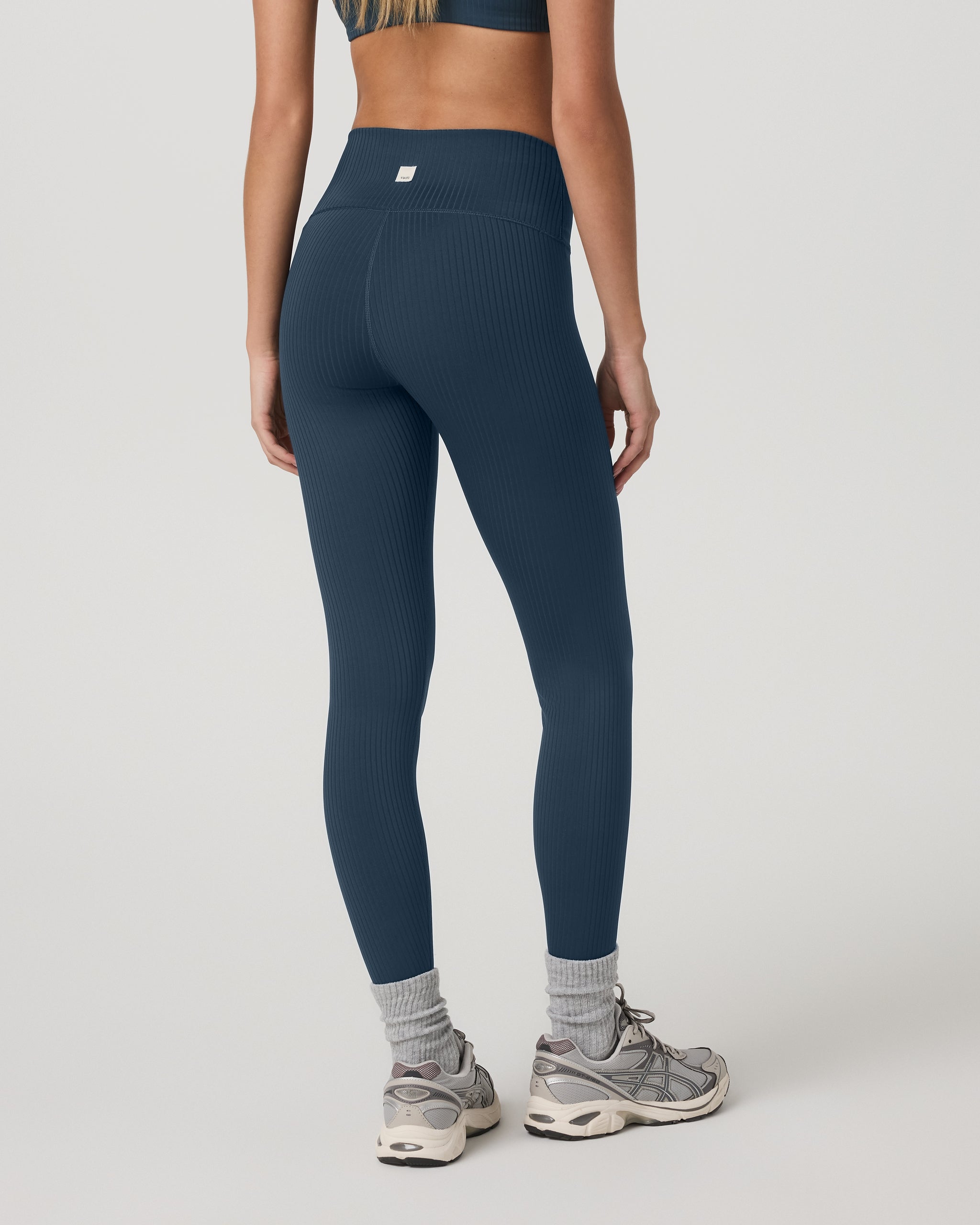 Inversion Rib Legging | Ocean Blue - Image 3
