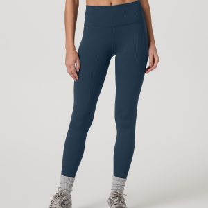 Inversion Rib Legging | Ocean Blue