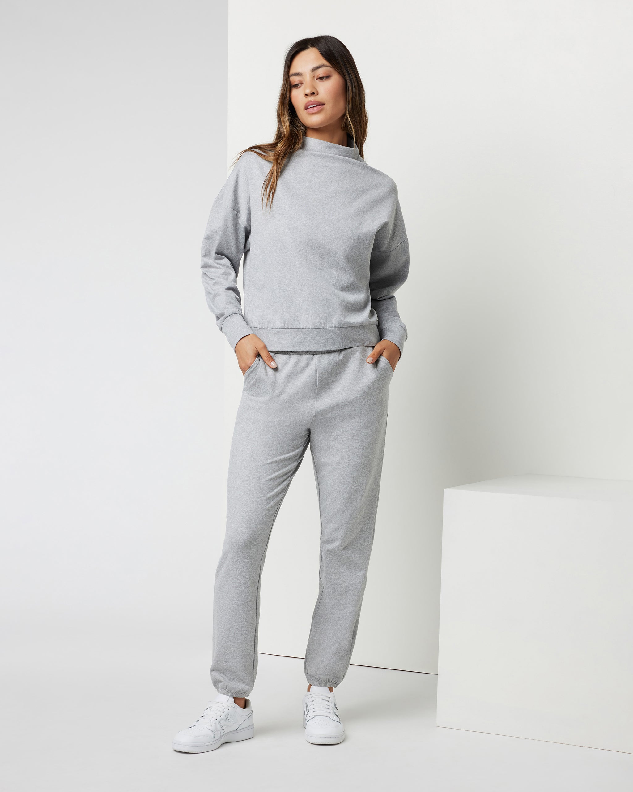 Granite Performance Jogger | Light Heather Grey - Image 2