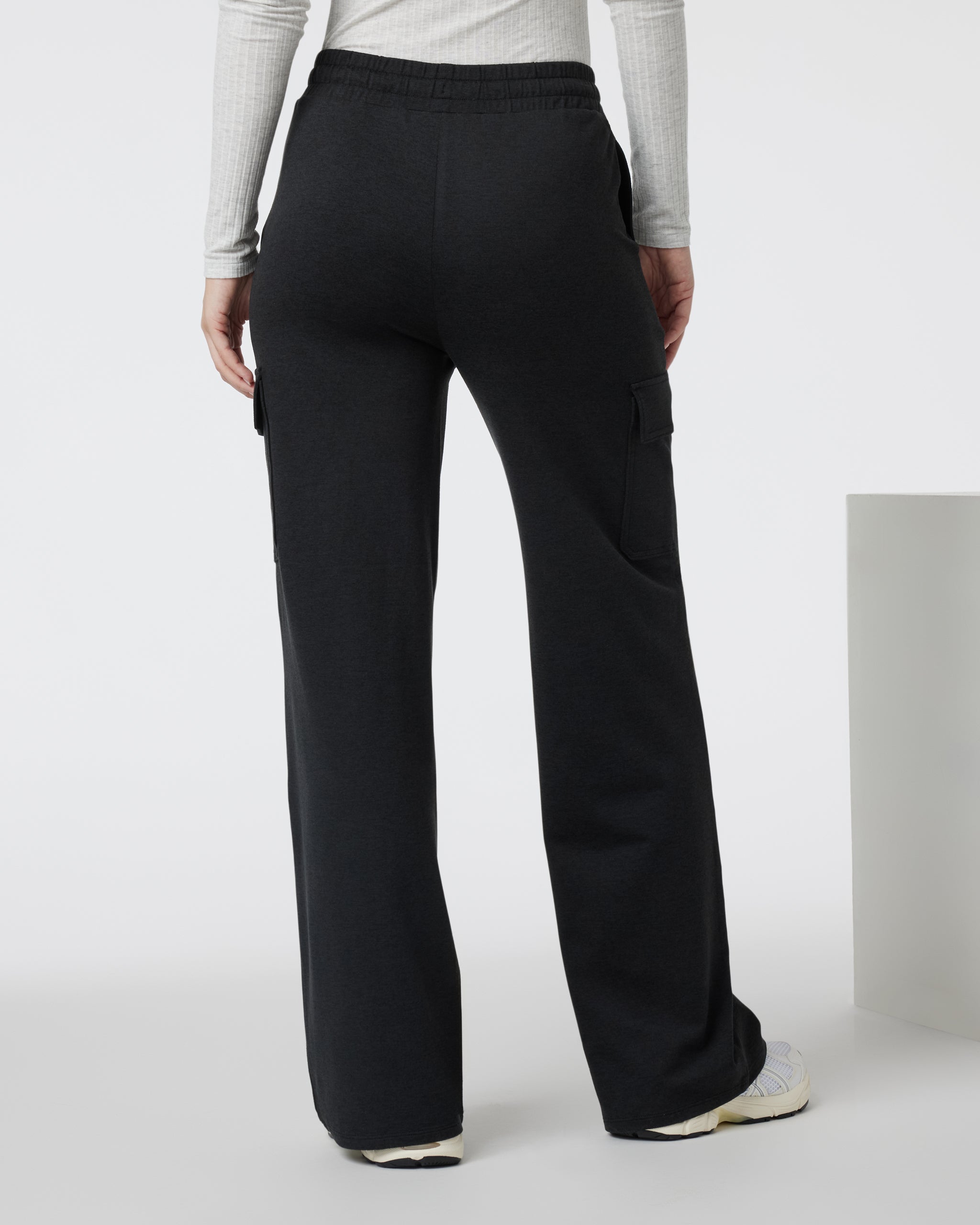 Halo Essential Cargo Wideleg | Black Heather - Image 3
