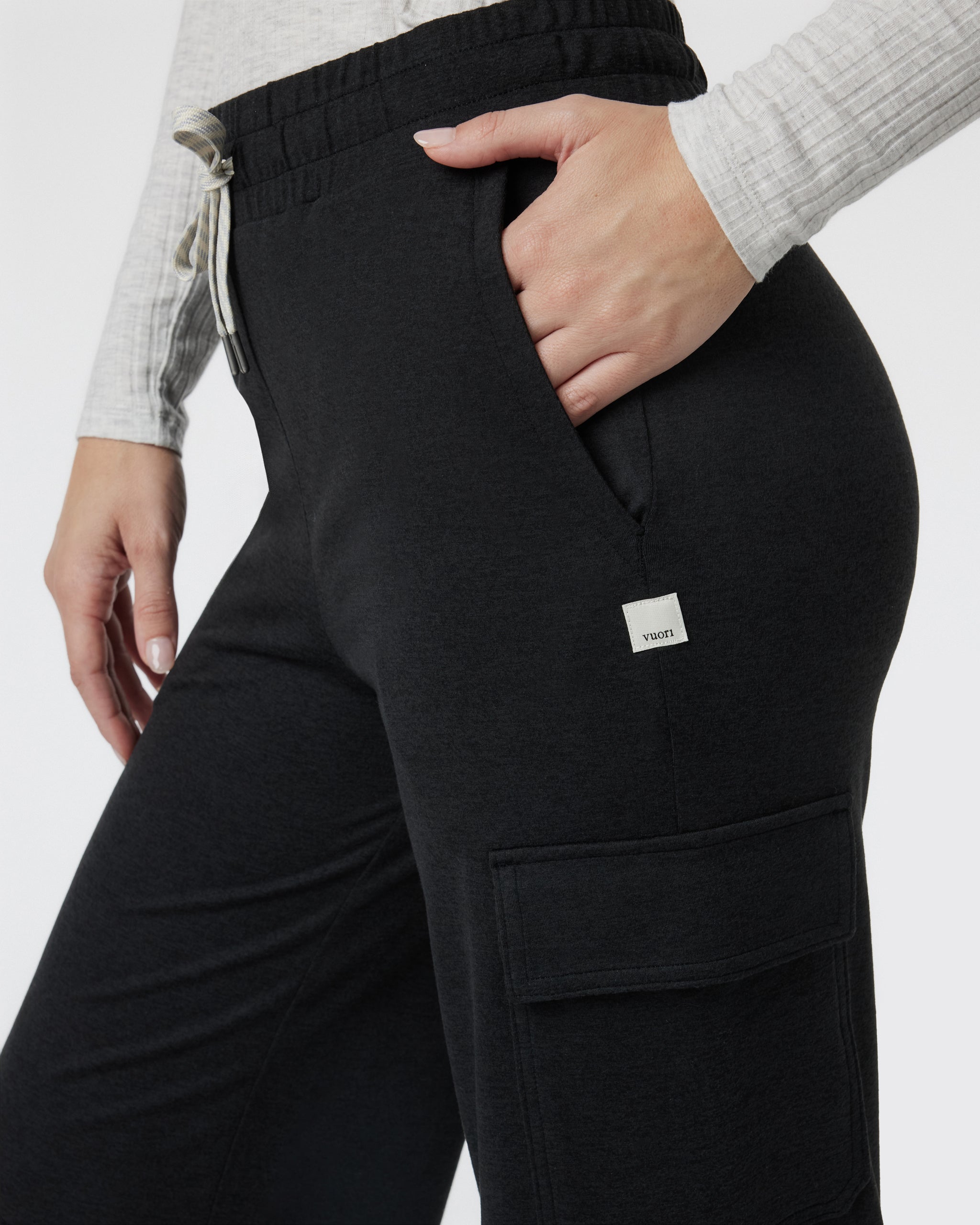 Halo Essential Cargo Wideleg | Black Heather - Image 4