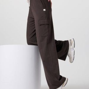 Halo Essential Cargo Wideleg | Dark Java Heather