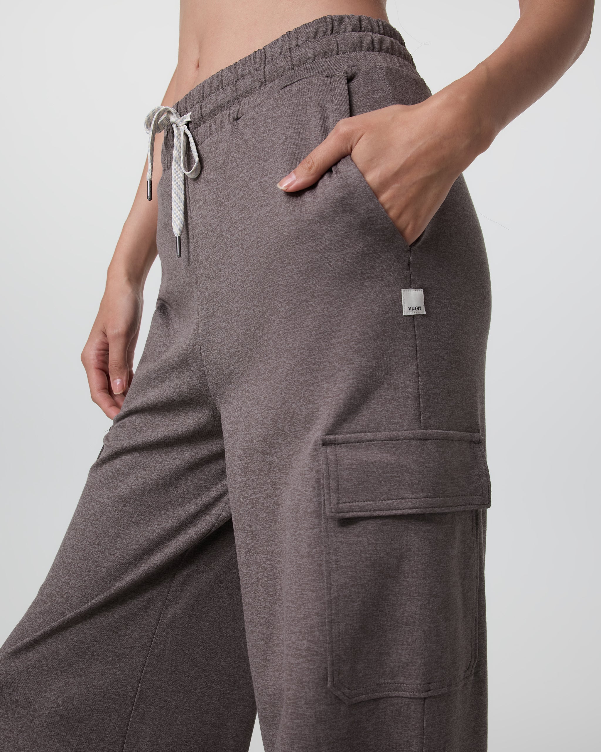 Halo Essential Cargo Wideleg Pant | Chia Heather - Image 4