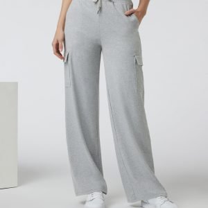 Halo Essential Cargo Wideleg | Pale Grey Heather