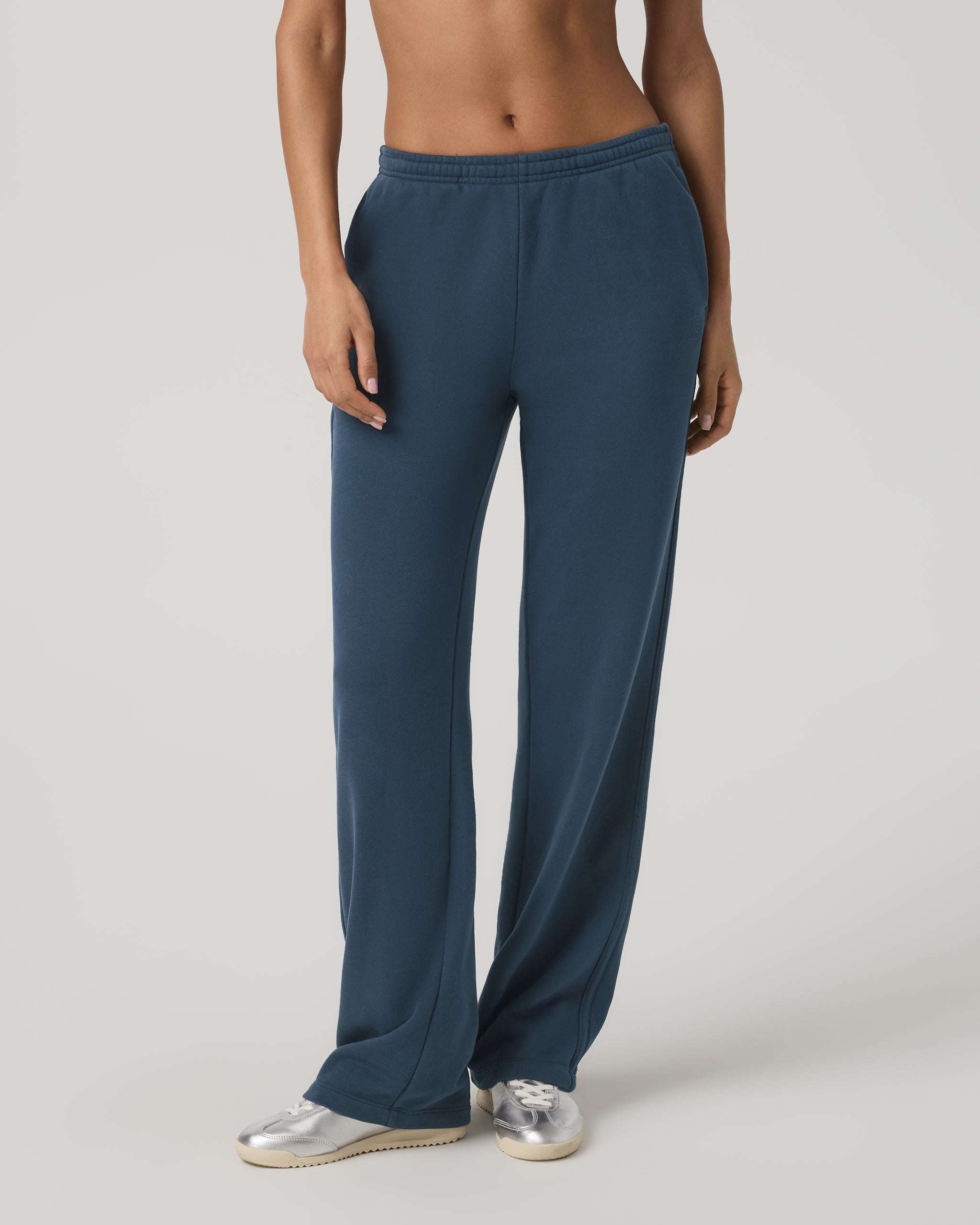 Sedona Straight Leg Sweatpant - Short | Ocean Blue - Image 2
