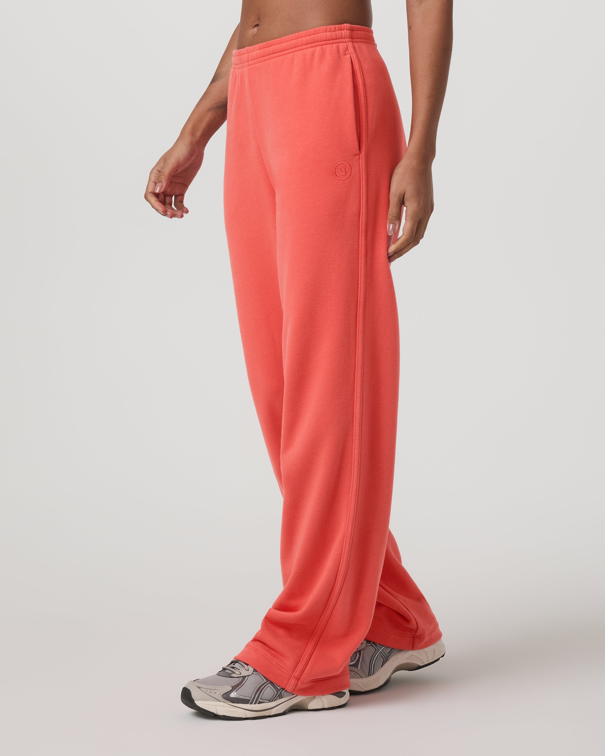 Sedona Straight Leg Sweatpant | Bright Coral