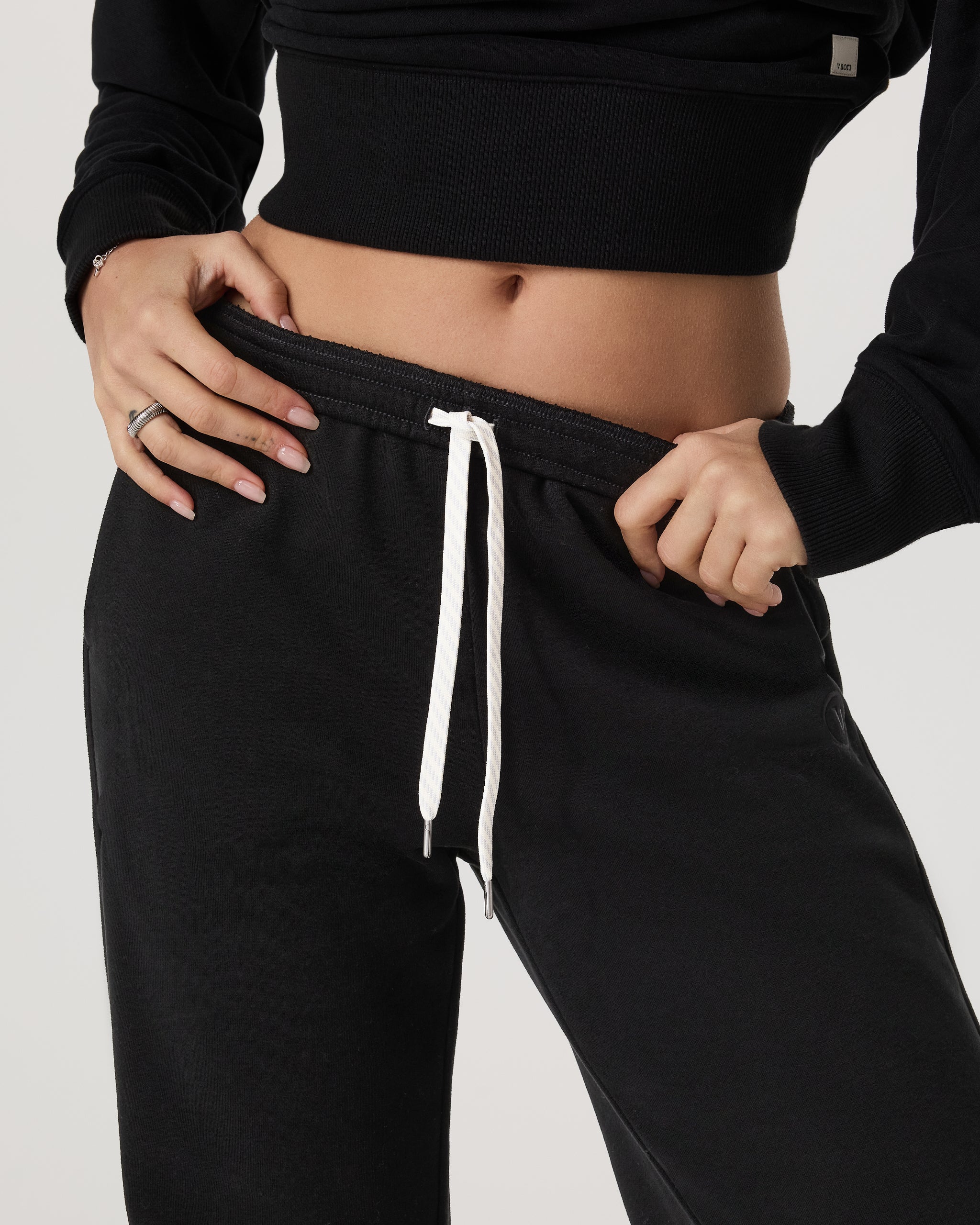 Sedona Straight Leg Sweatpant - Short | Black - Image 2