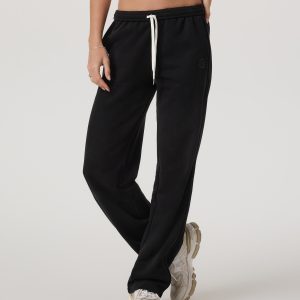 Sedona Straight Leg Sweatpant-Long | Black