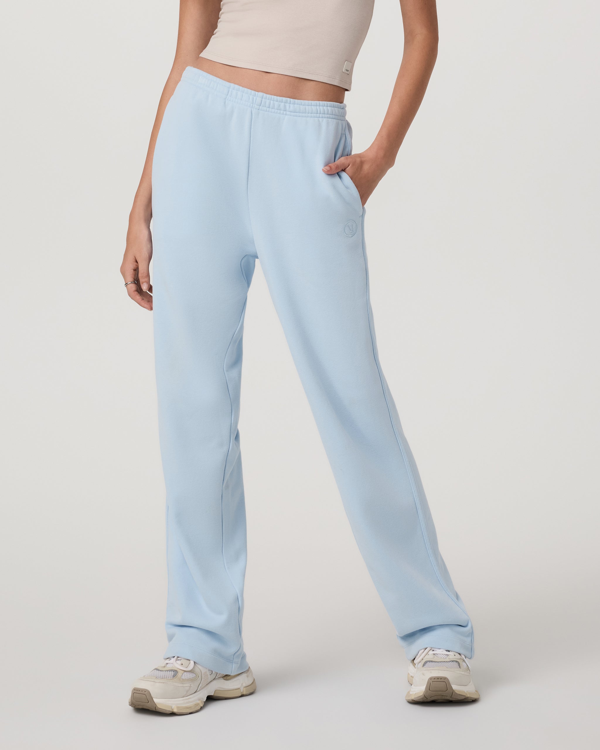 Sedona Straight Leg Sweatpant-Long | Crystal Blue