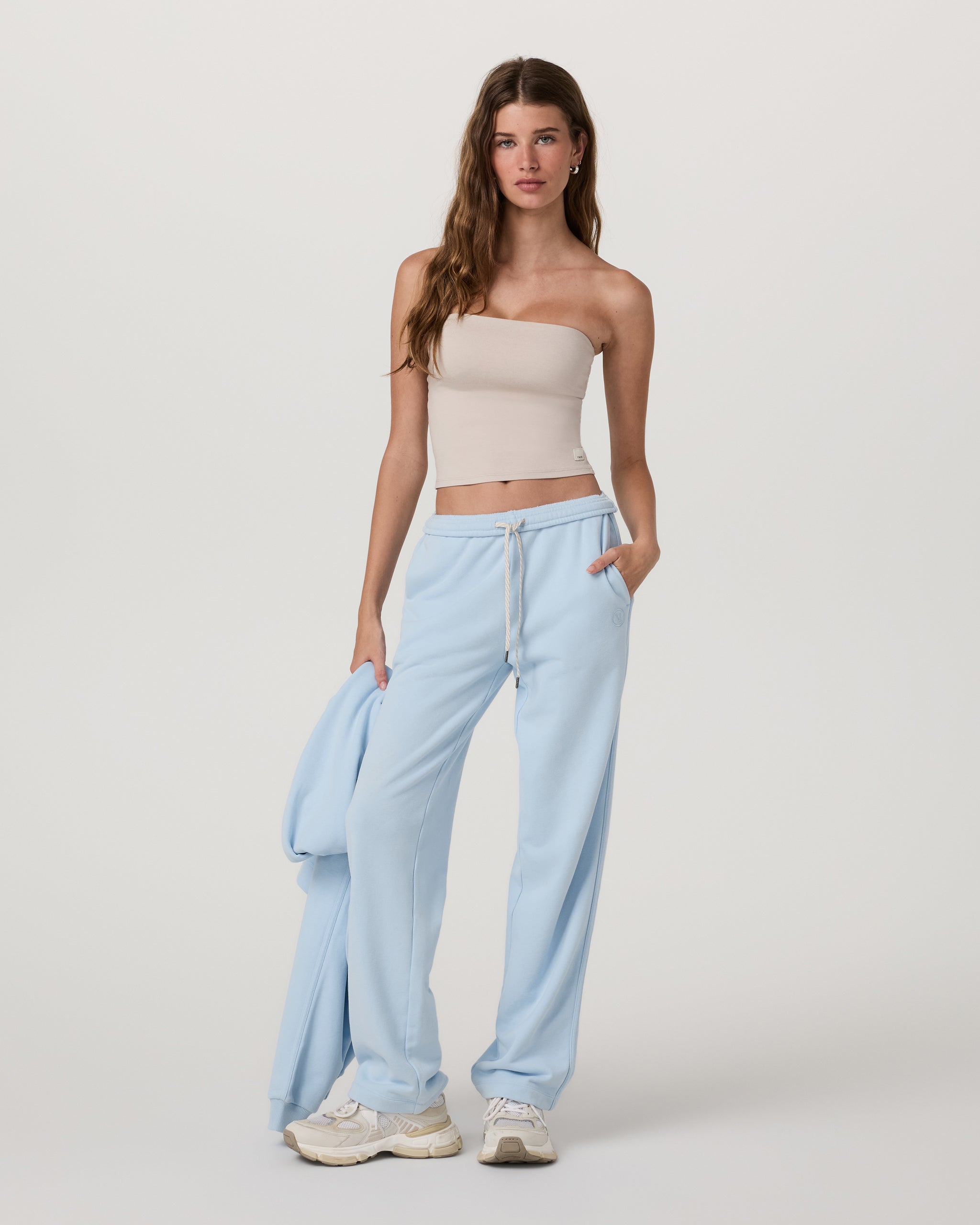 Sedona Straight Leg Sweatpant-Long | Crystal Blue - Image 2