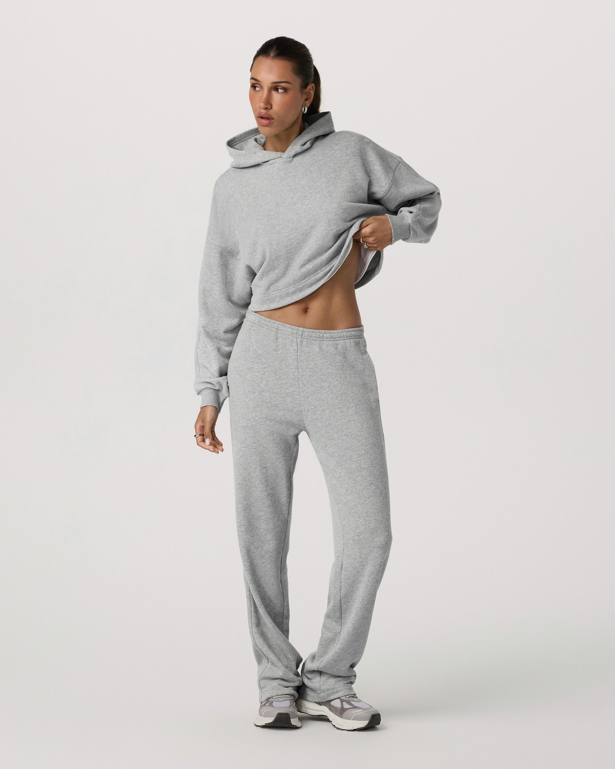 Sedona Straight Leg Sweatpant | Light Heather Grey - Image 4