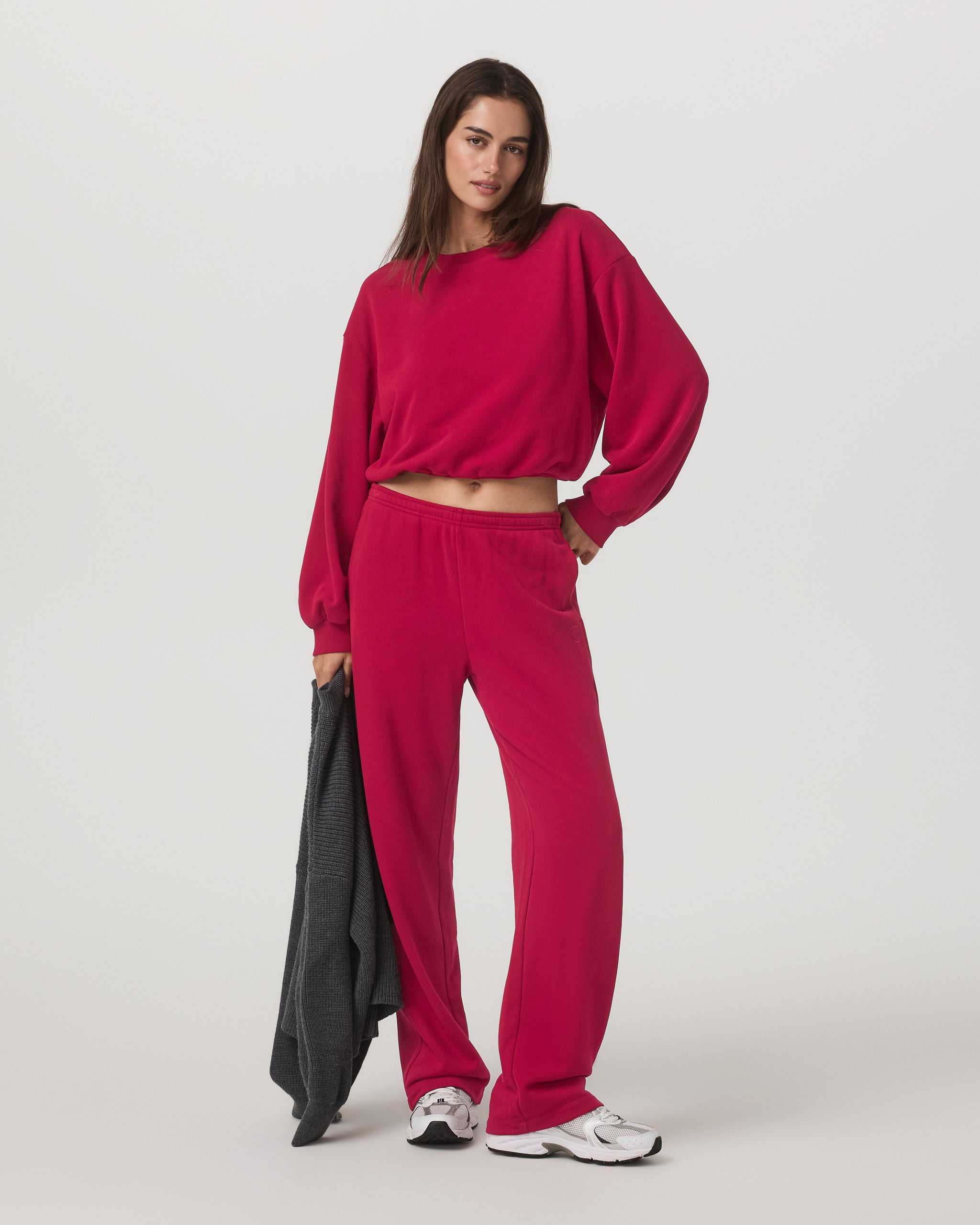 Sedona Straight Leg Sweatpant | Strawberry - Image 2