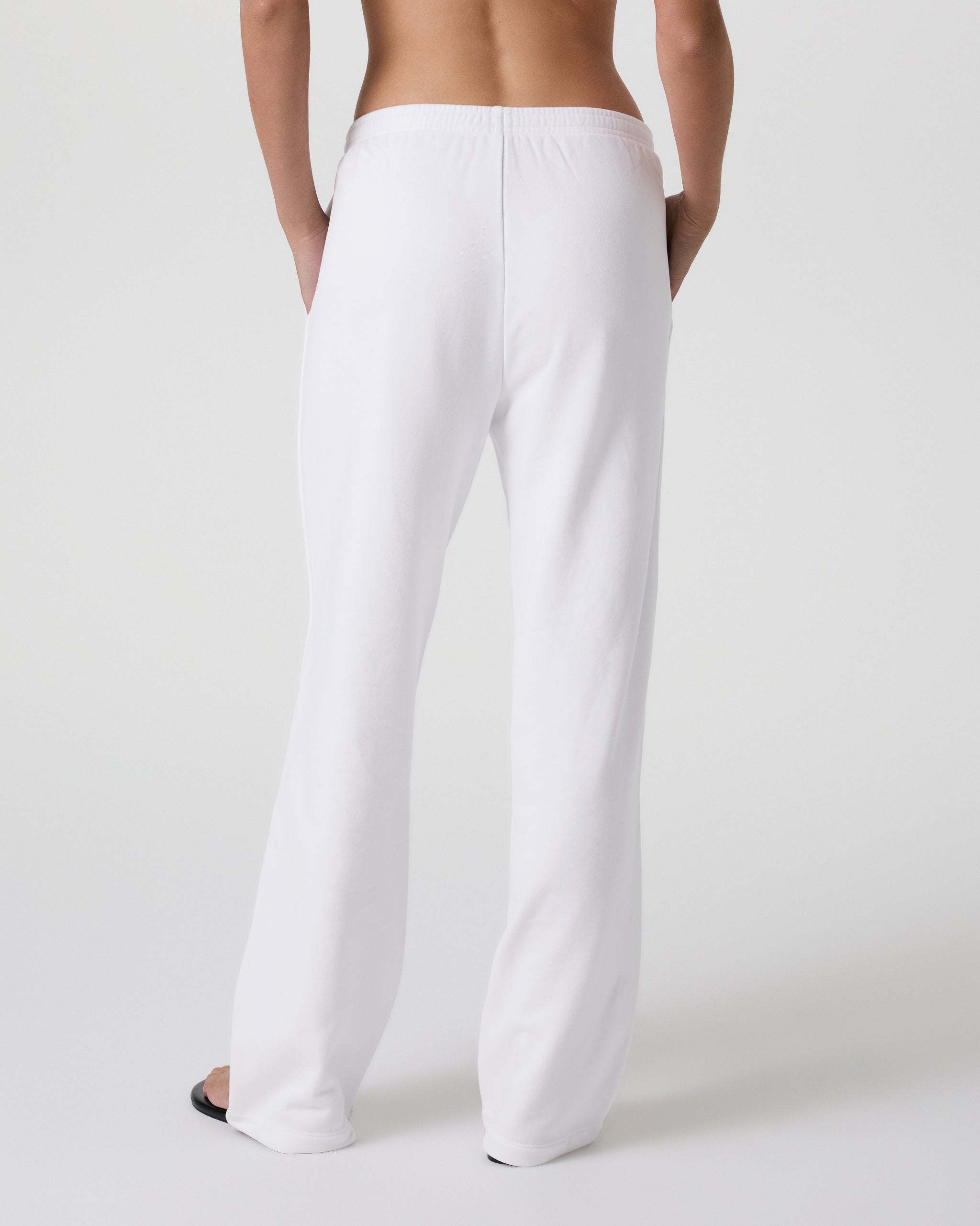 Sedona Straight Leg Sweatpant | White - Image 3