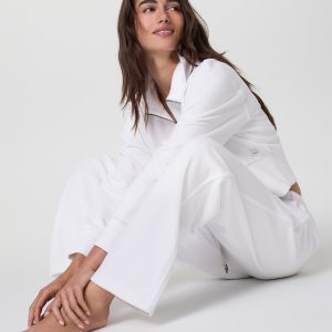 Sedona Straight Leg Sweatpant | White