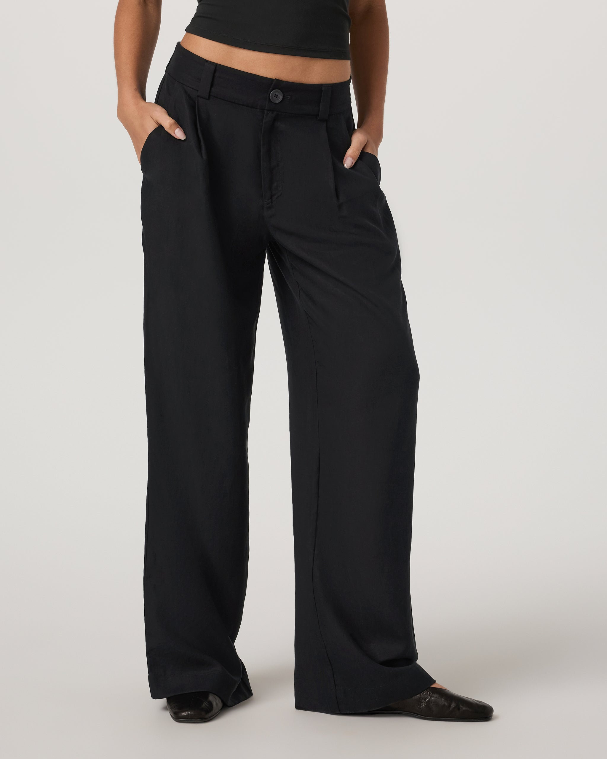 Trestles Twill Wideleg | Black - Image 2