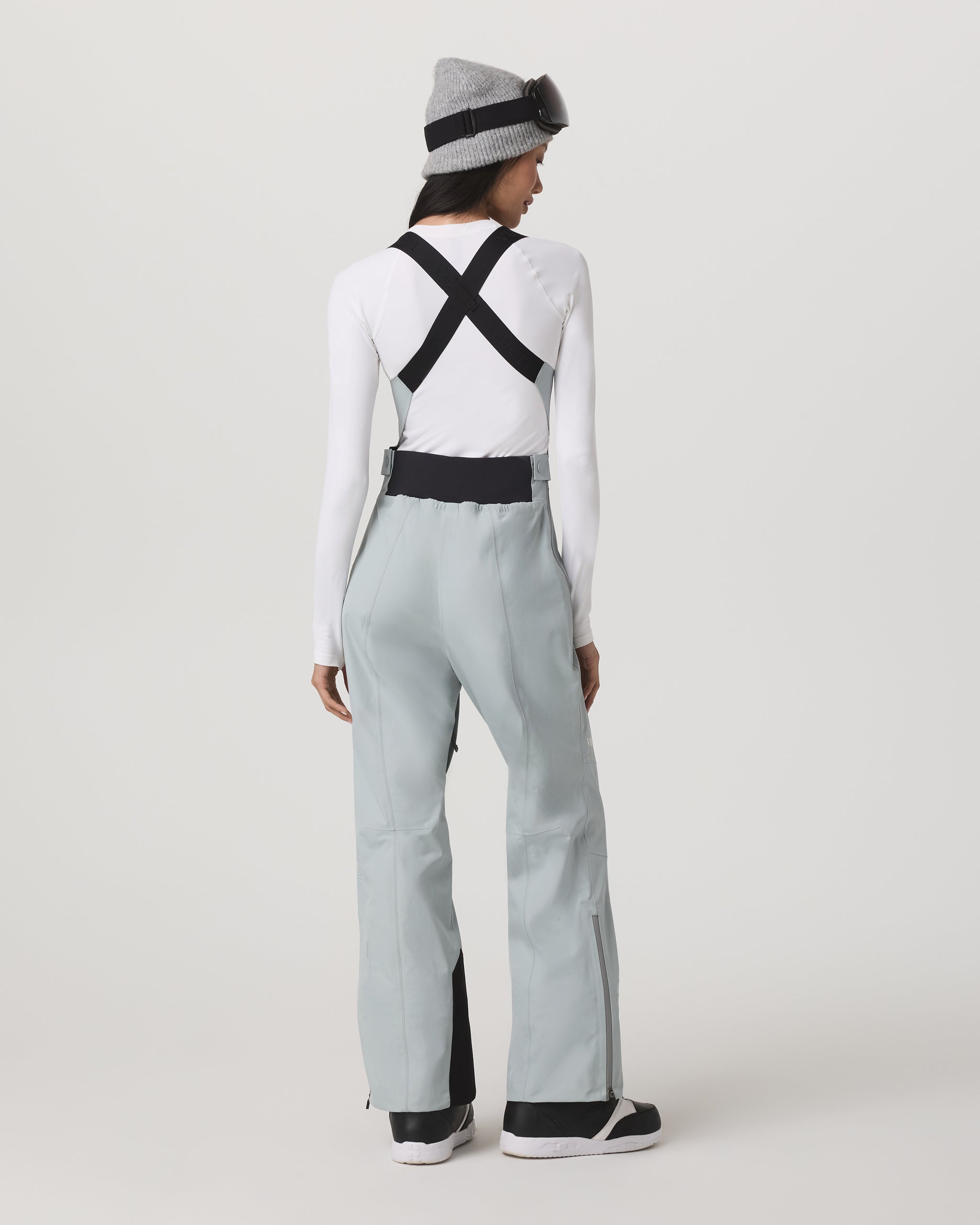 Women's Taika Snow Bib | Blue Haze - Image 3