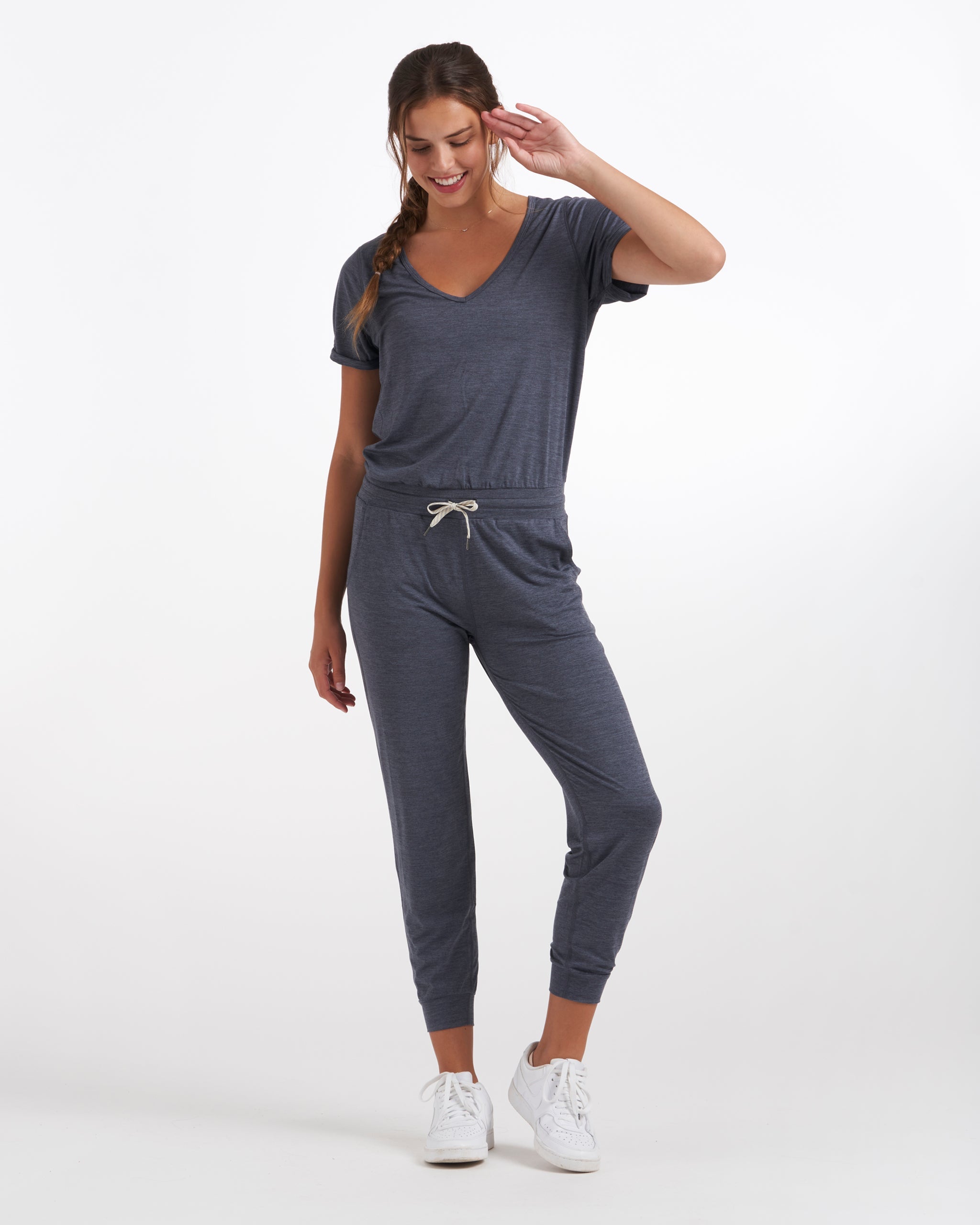 All Day Jumpsuit | Azure Heather - Image 4
