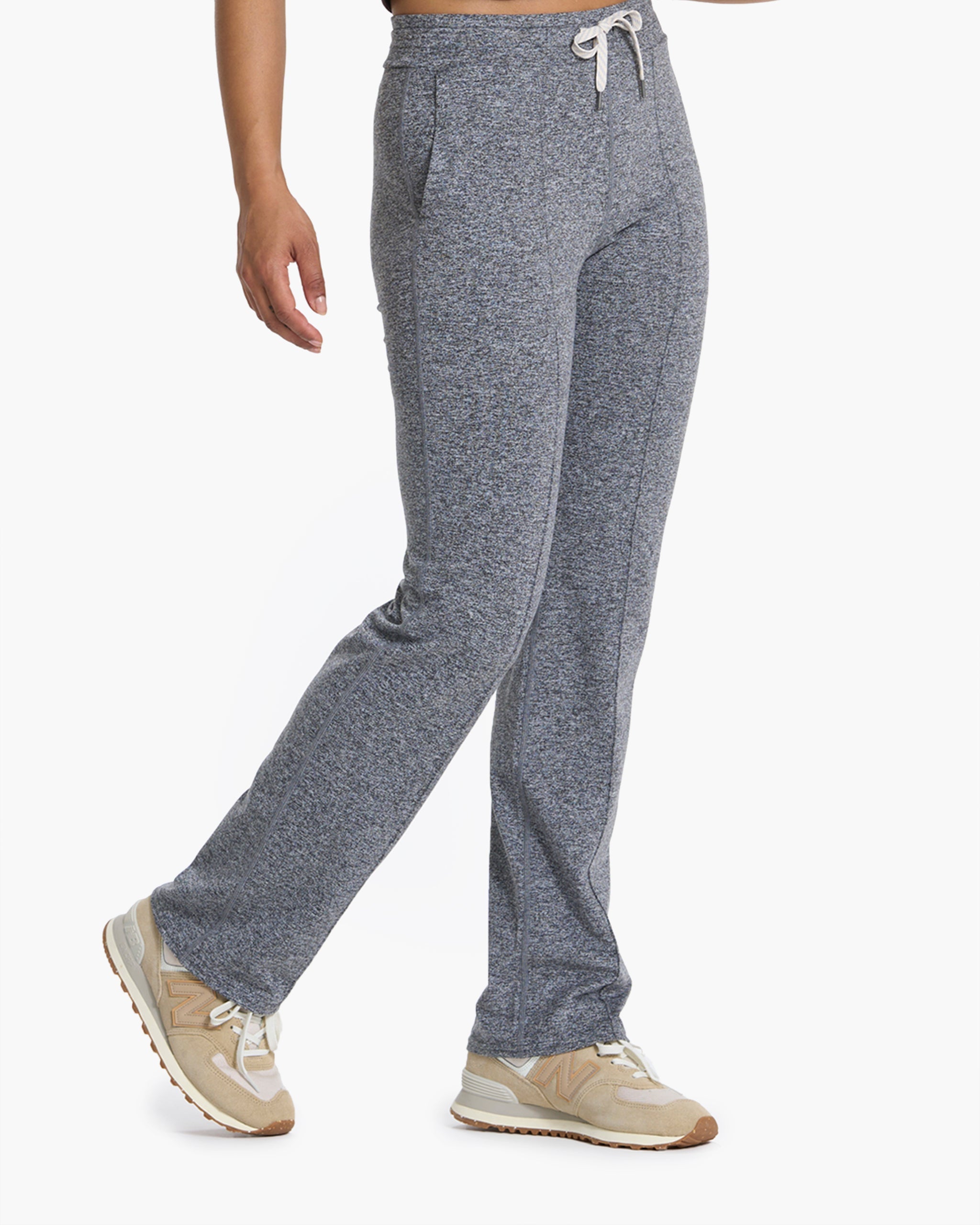 Halo Wide Leg Flare Pant | Heather Grey - Image 3