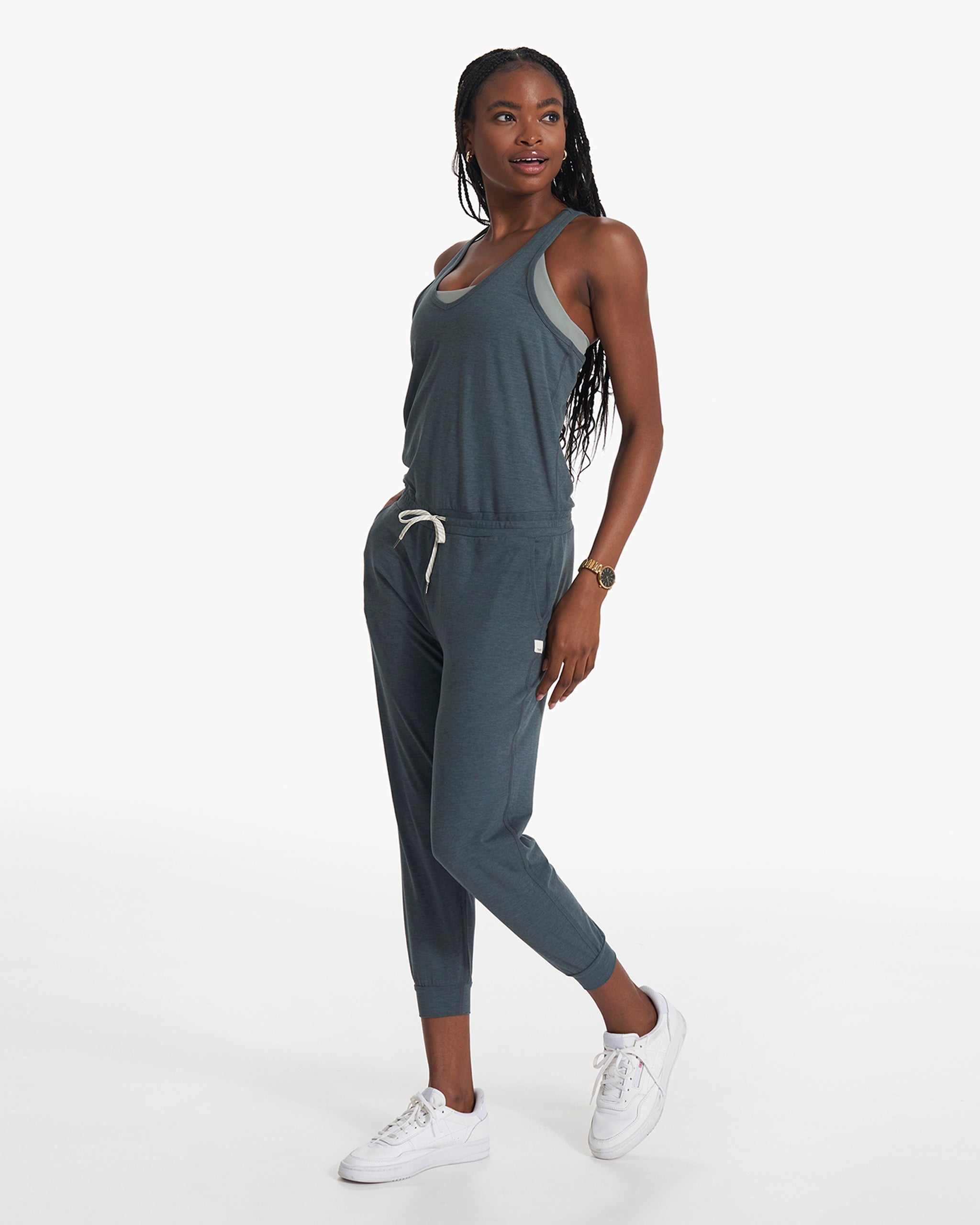 Lux Jumpsuit | Stone Heather - Image 2