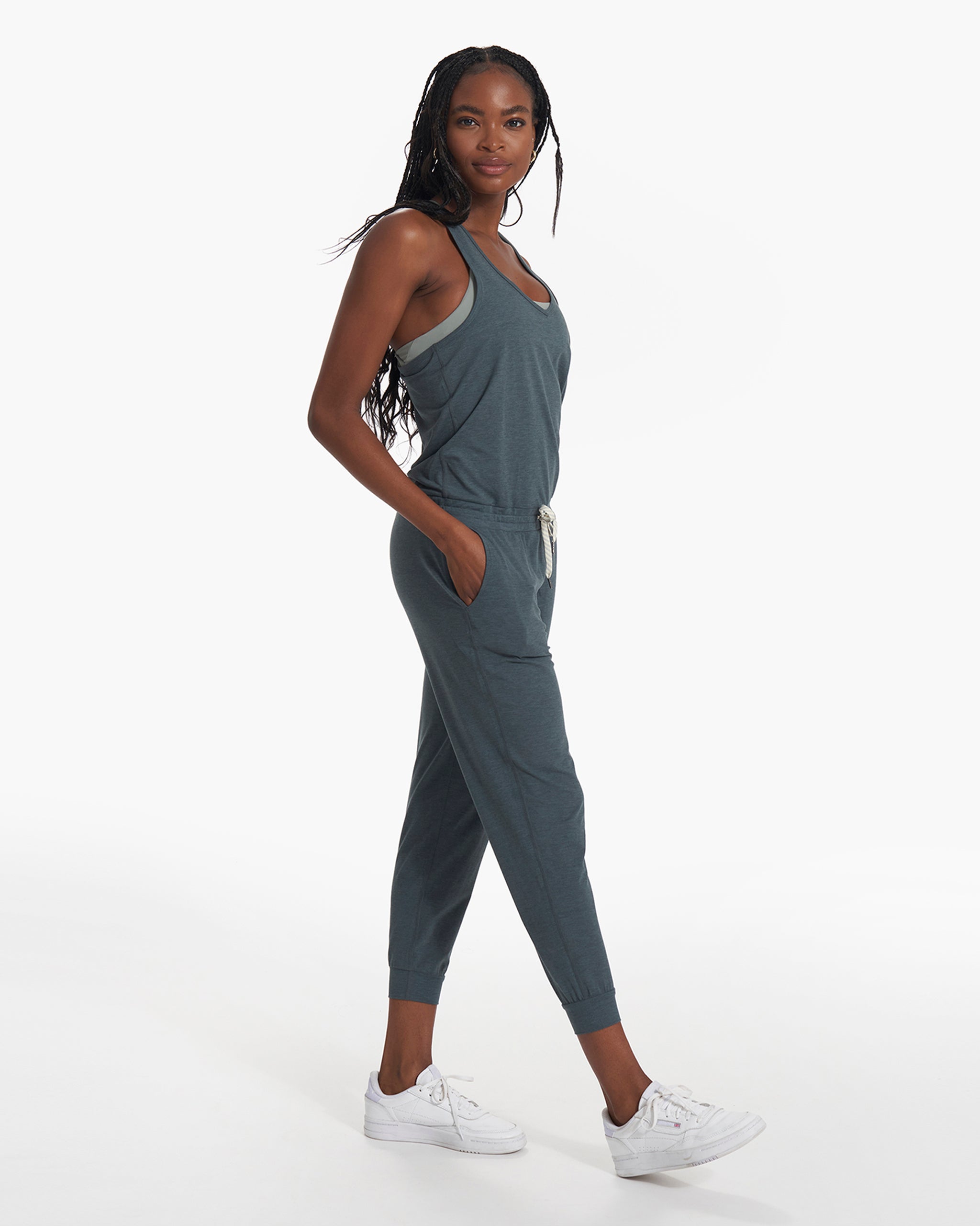 Lux Jumpsuit | Stone Heather - Image 4