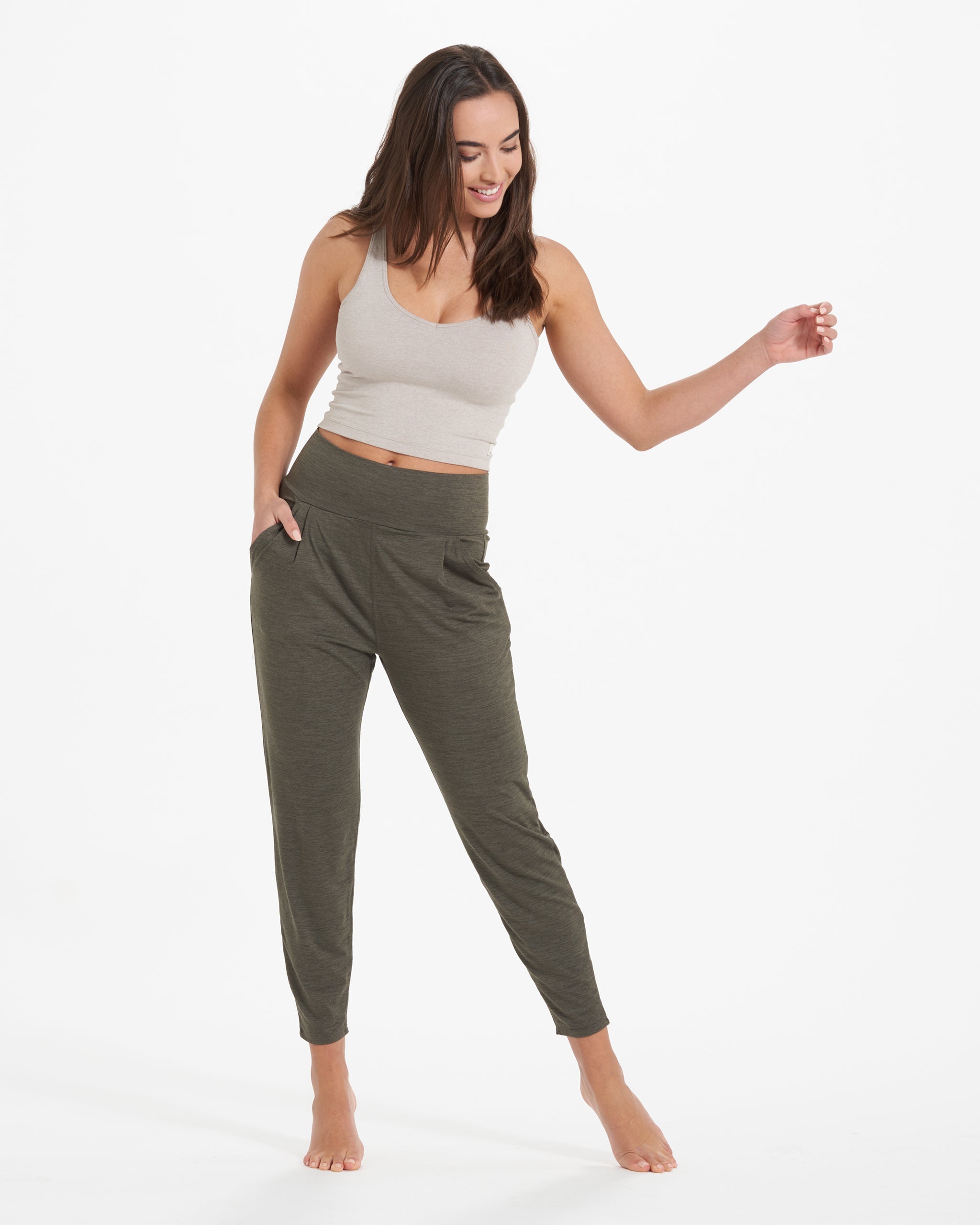 Lux At Ease Pant | Oregano Heather - Image 4