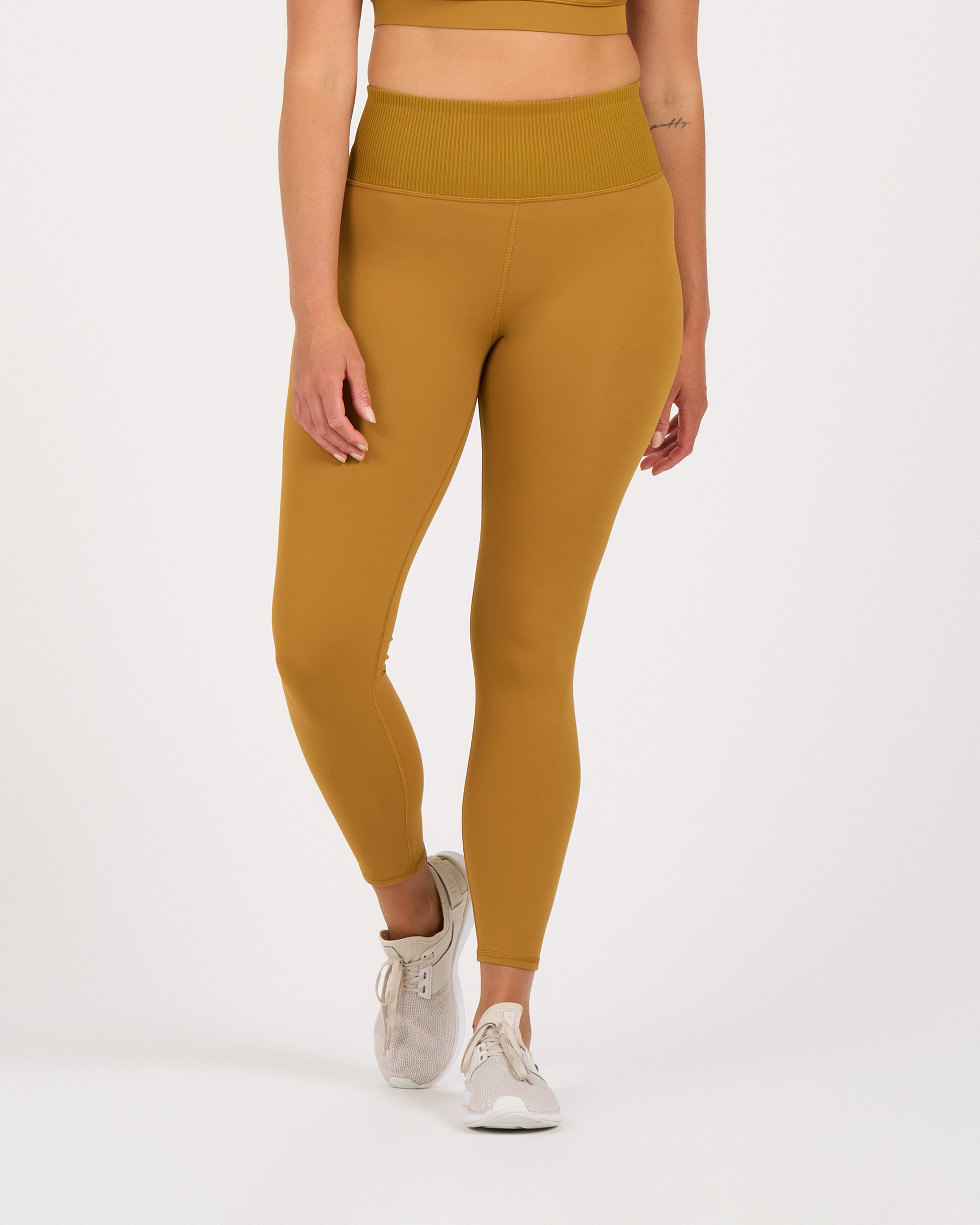 Rib Studio Legging | Dark Golden - Image 5