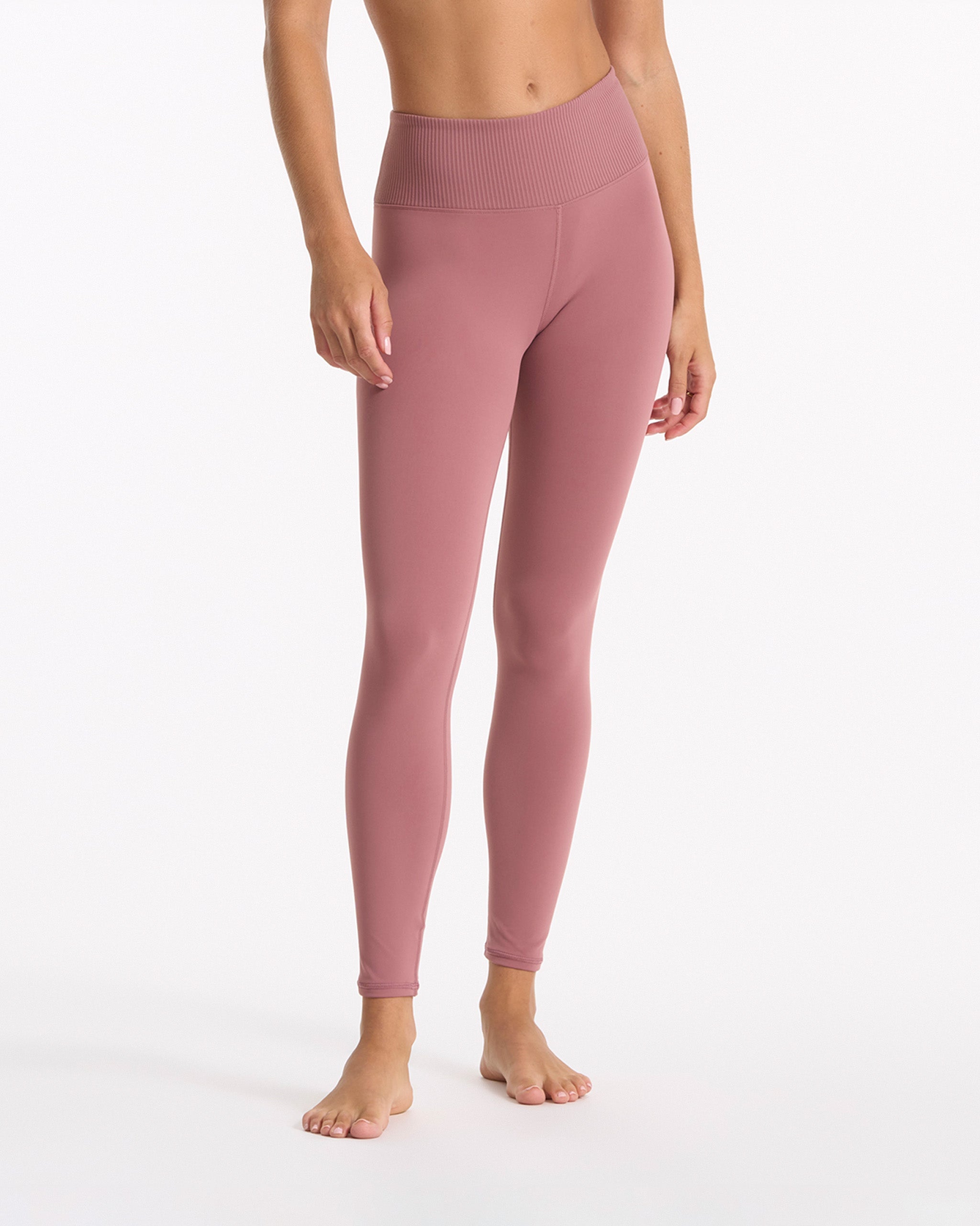 Rib Studio Legging | Marsala - Image 2