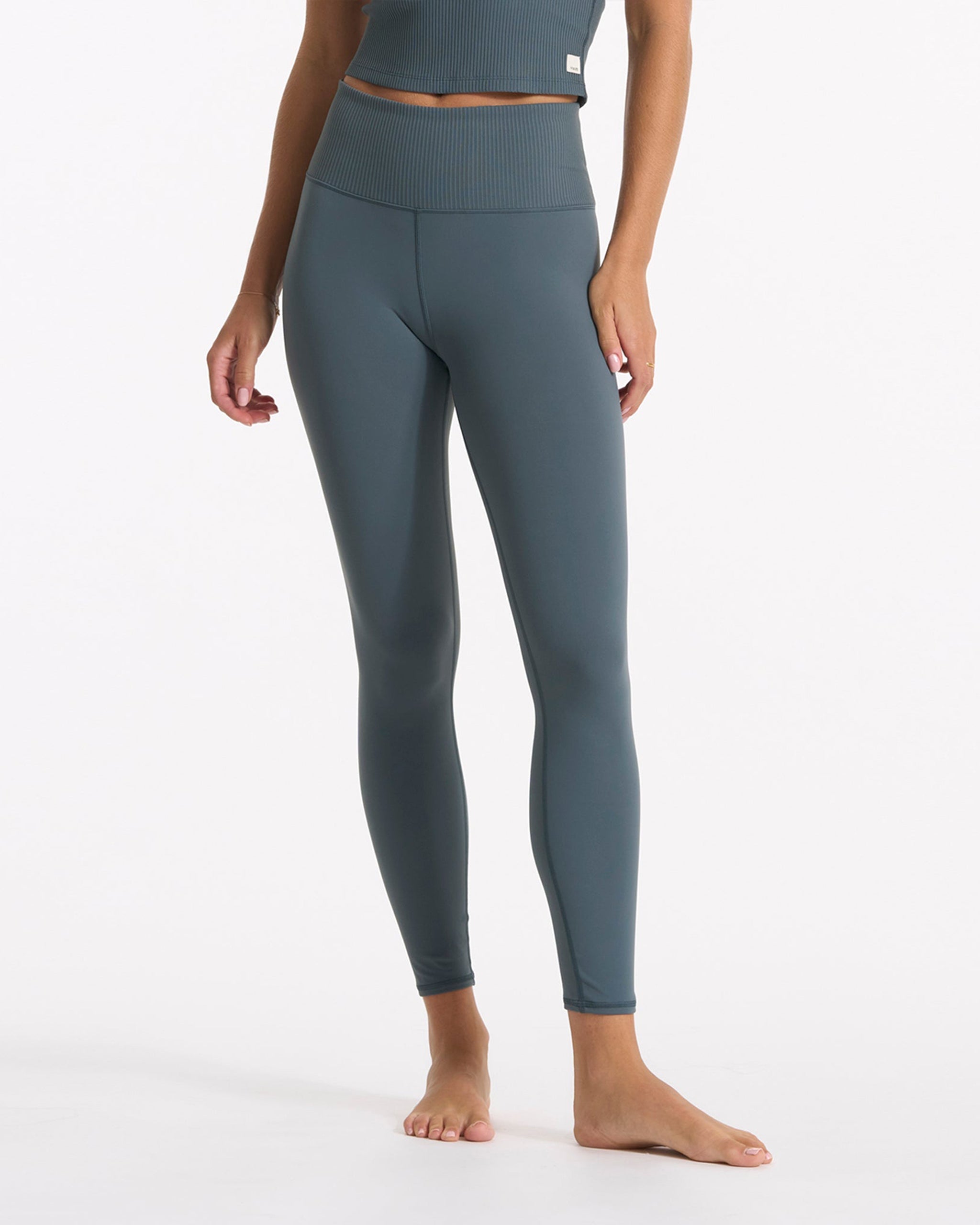 Rib Studio Legging | Stone