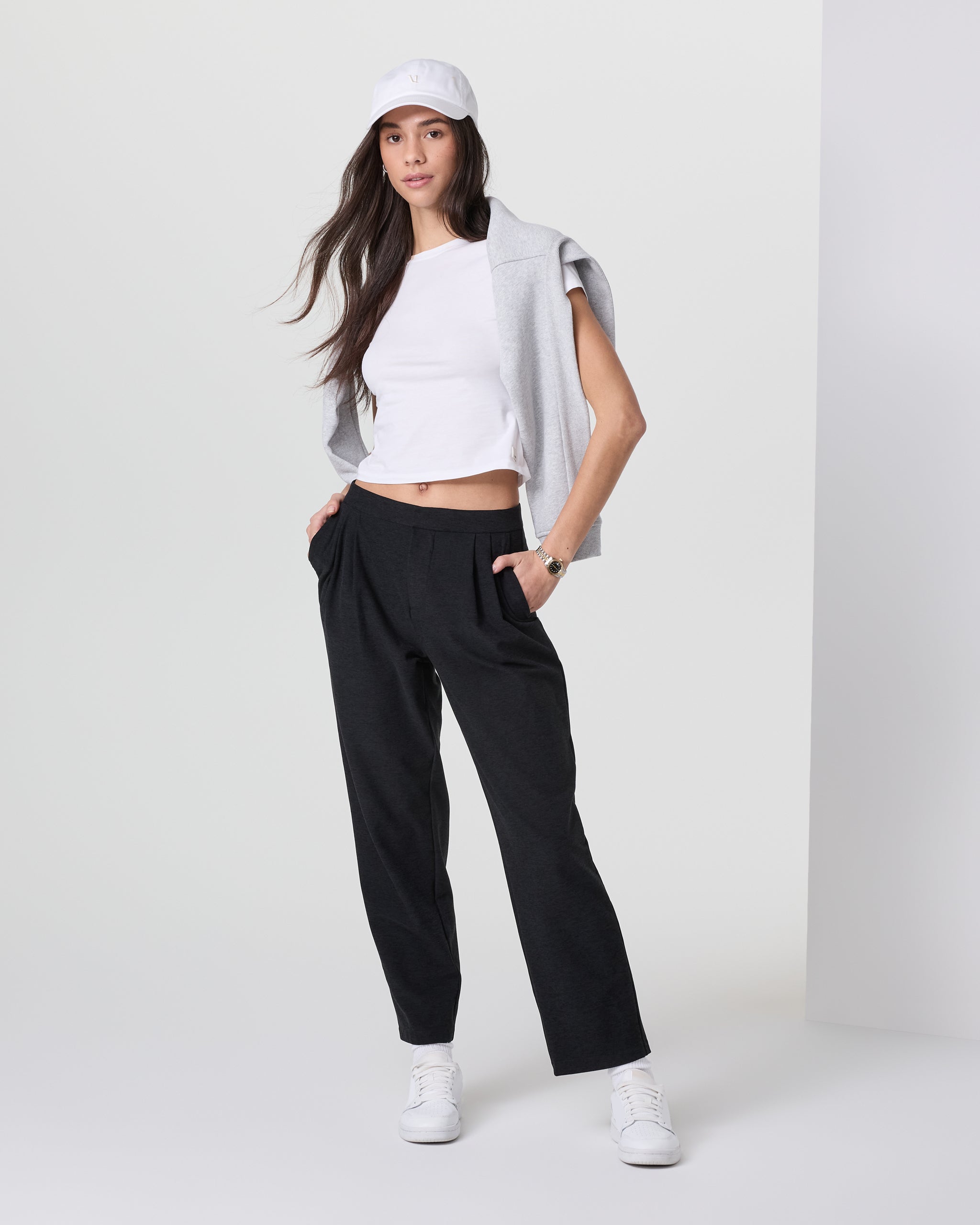 Elevation Ankle Trouser | Black Heather - Image 2