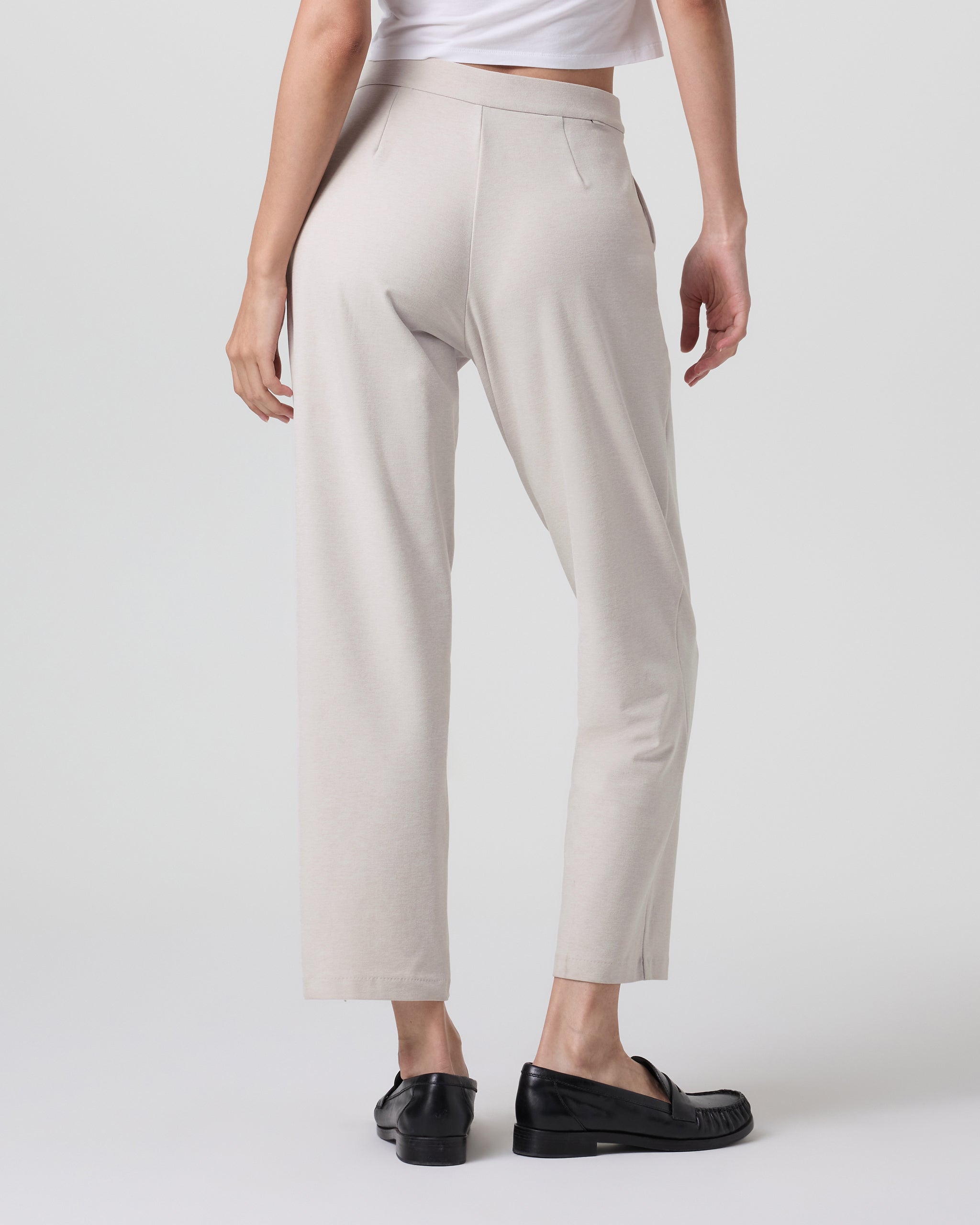 Elevation Ankle Trouser | Ecru Heather - Image 4