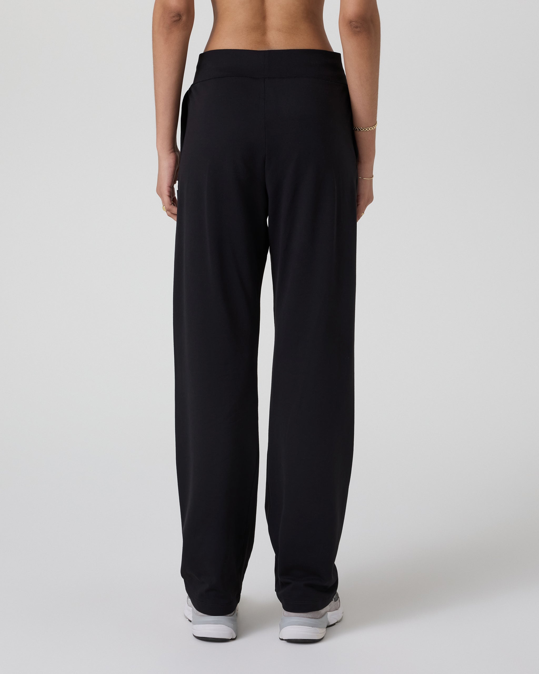 Halo Straight Leg Trouser | Solid Black - Image 3