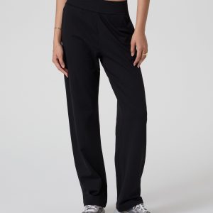 Halo Straight Leg Trouser | Solid Black