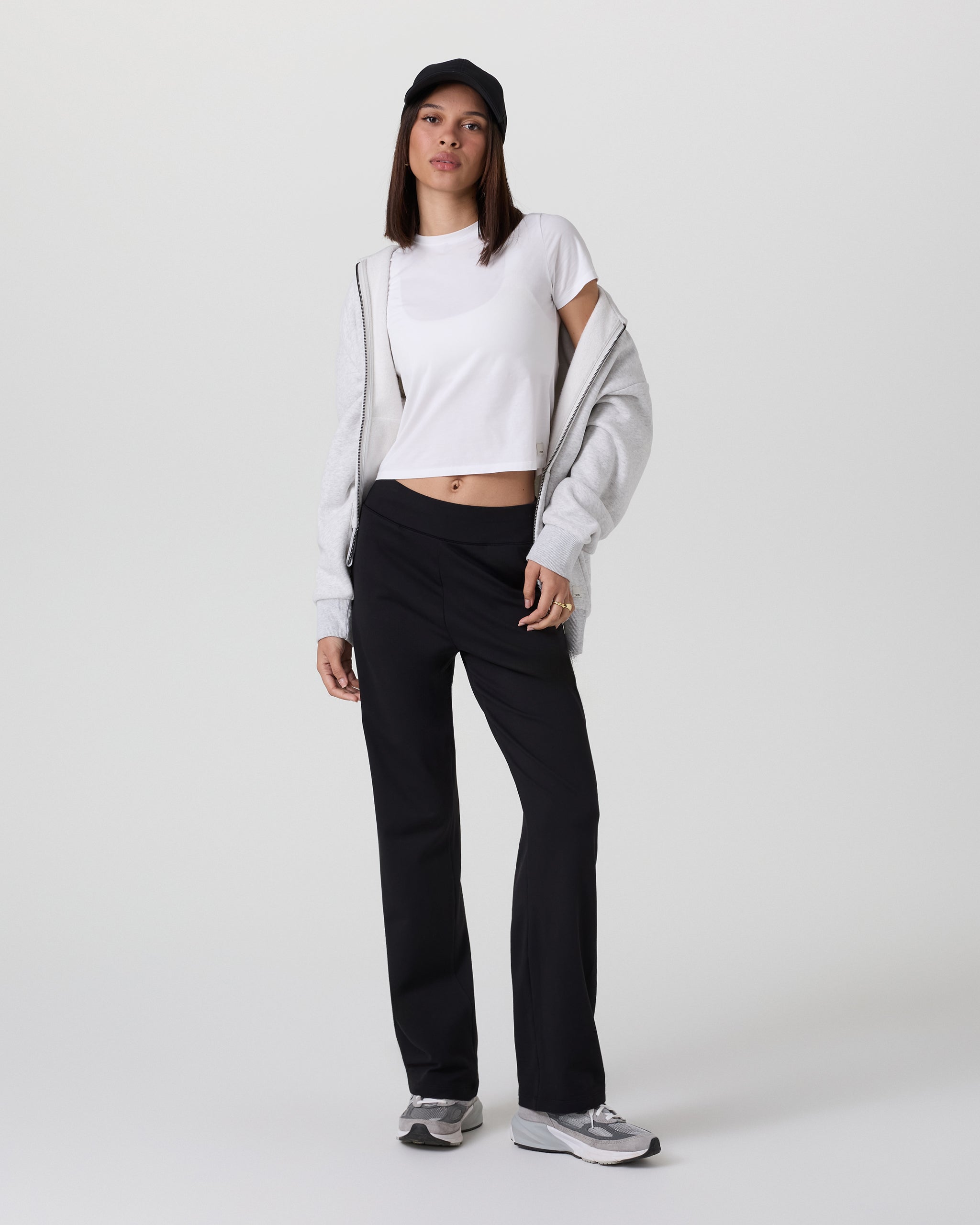 Halo Straight Leg Trouser | Solid Black - Image 2