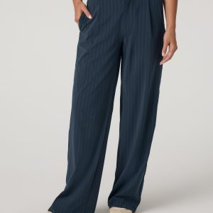 Villa Pinstripe Trouser Pant | Navy Pinstripe