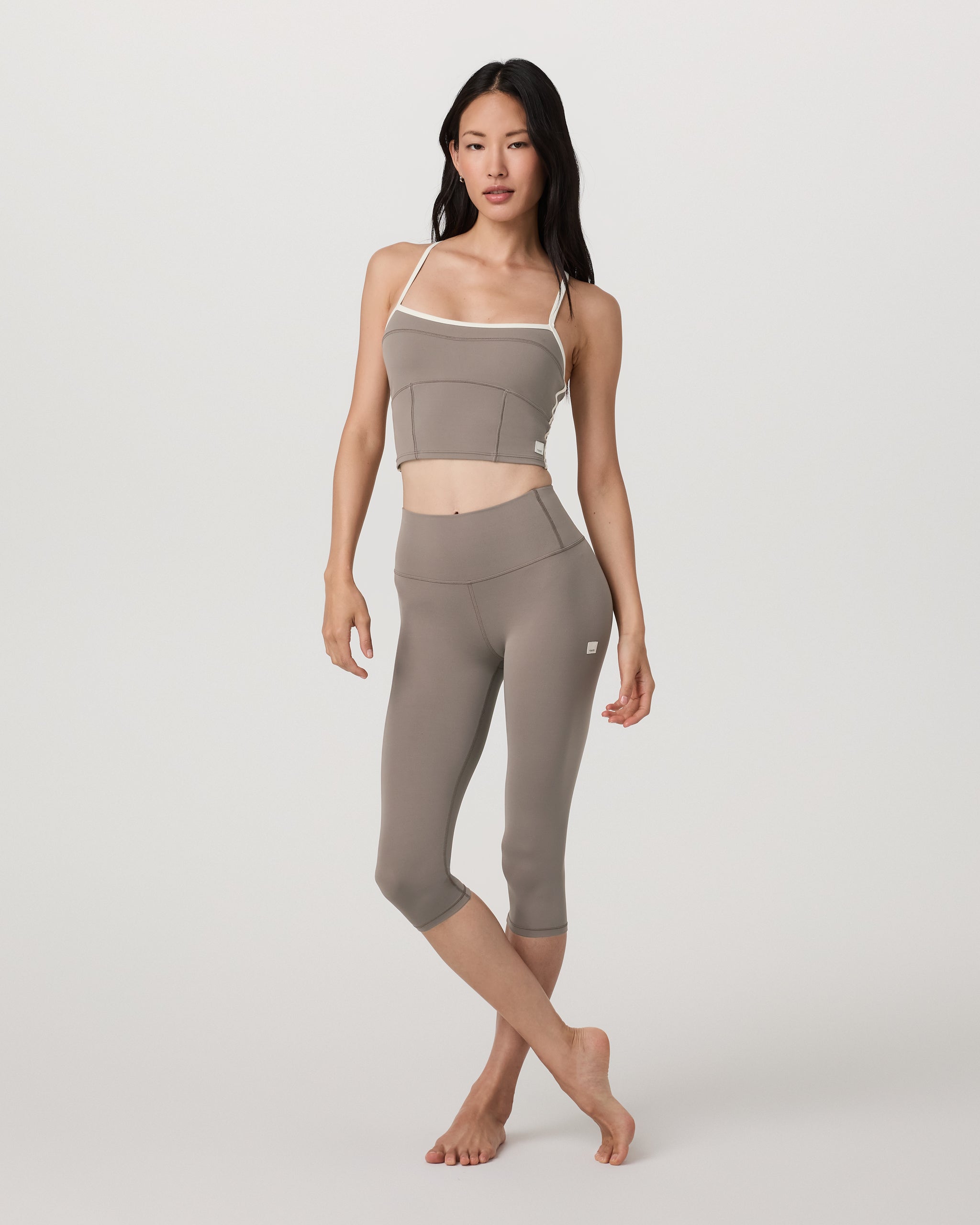 Vuori AllTheFeels™ Crop Legging | Smokey Taupe - Image 2